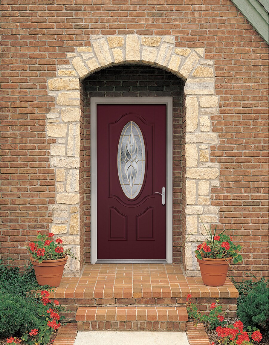 Therma-Tru Benchmark Doors 36-in X 80-in Fiberglass Right-Hand Outswing ...