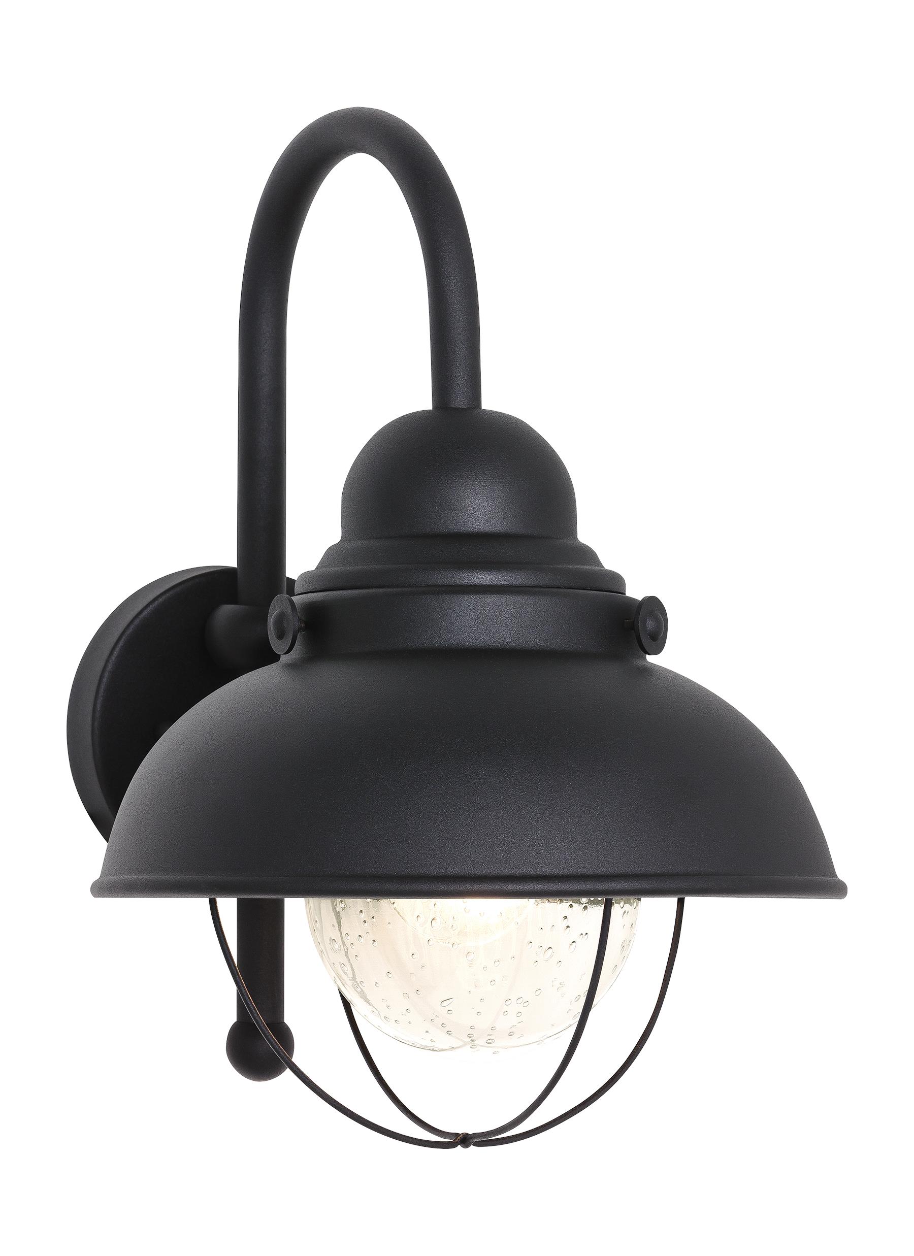 Generation Lighting 8871EN3-12 Sebring 1 -Light 15.75-in H Black Hardwired Dark Sky Outdoor Wall Light