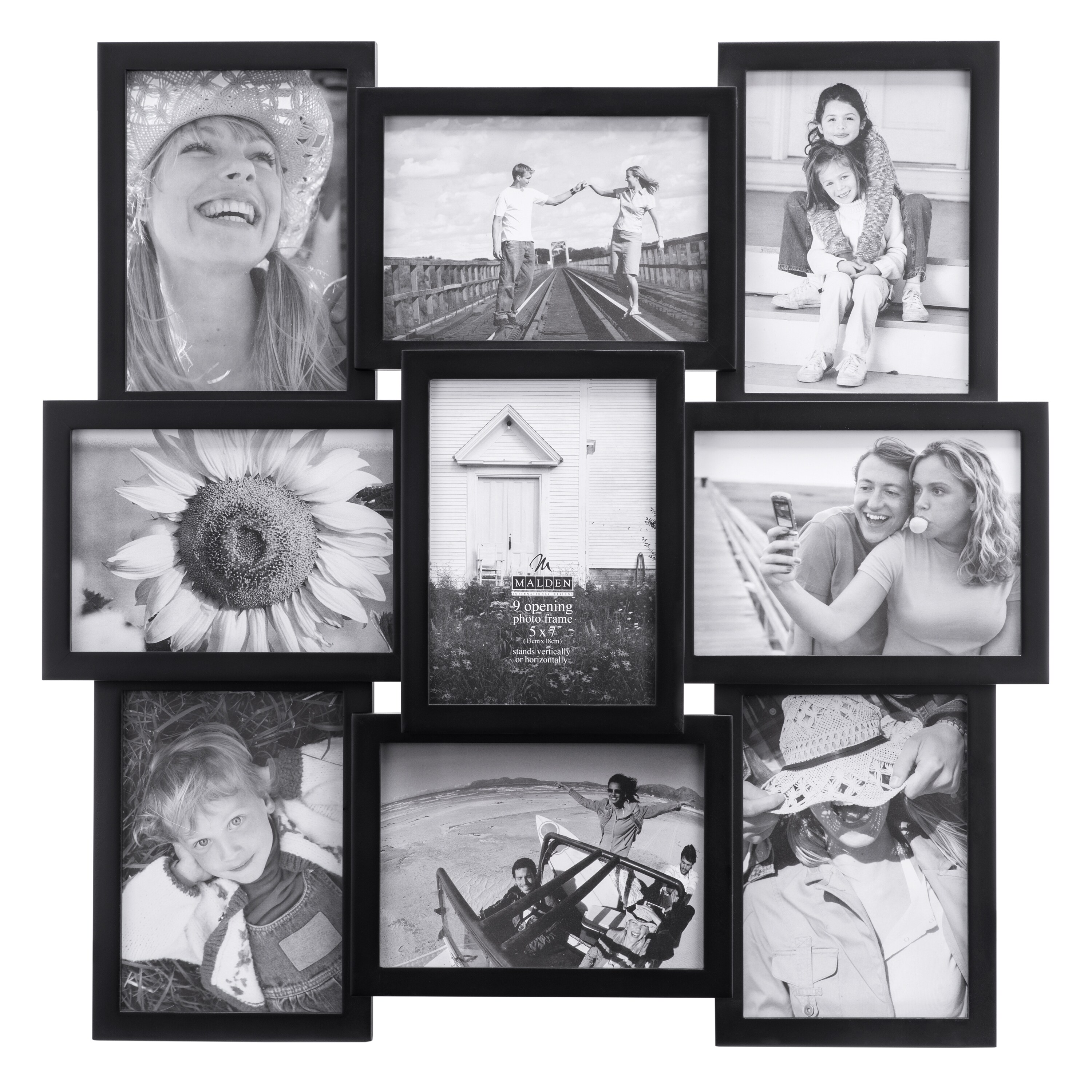 Mainstays 4x6 8-Opening Linear Gallery Collage Picture Frame, White