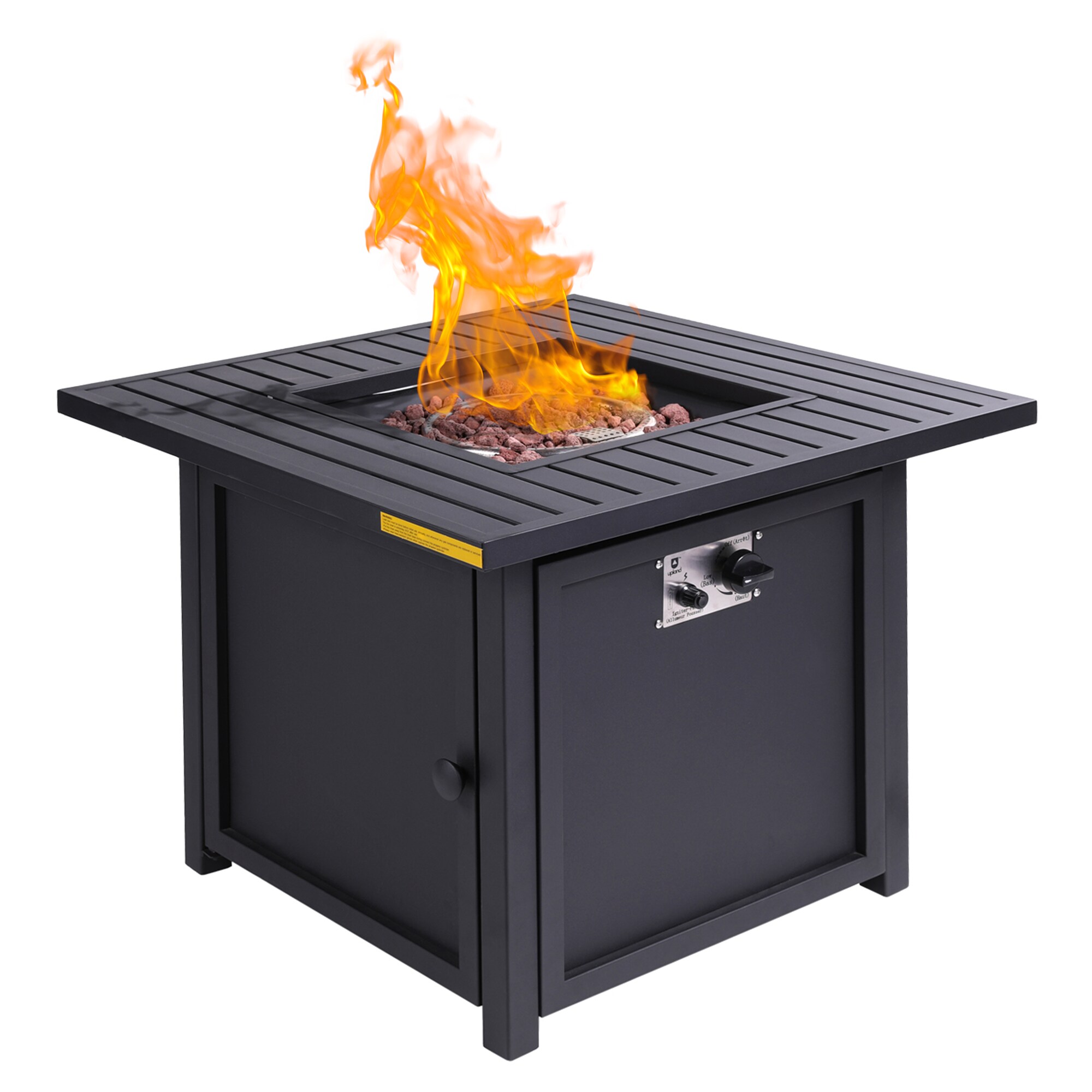 CASAINC 30-in W 50000-BTU Black Tabletop Steel Propane Gas Fire Pit in the  Gas Fire Pits department at Lowes.com