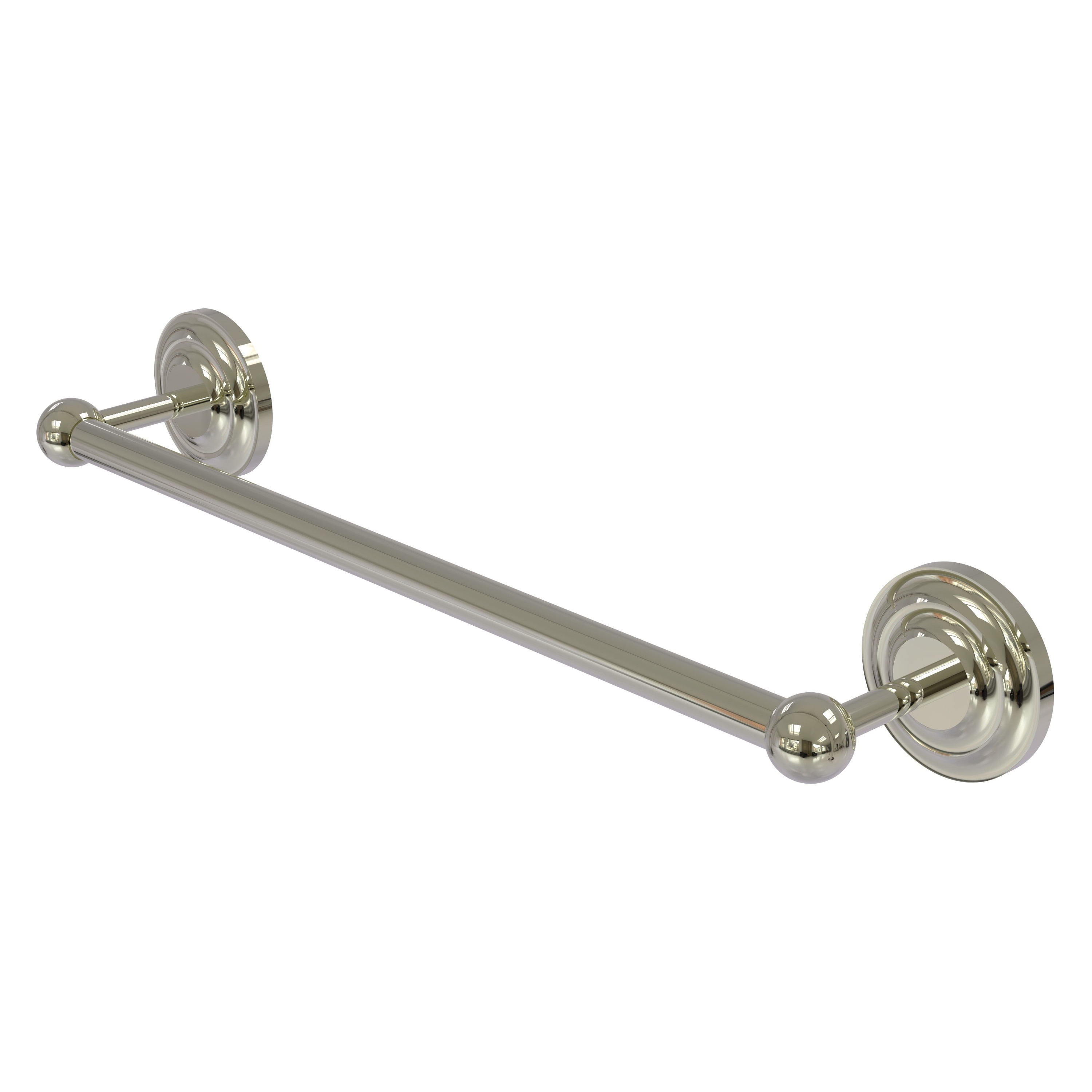 Allied Brass PQN-41/30-PNI Prestige Que New 30-in Polished Nickel Wall mount Single Towel Bar