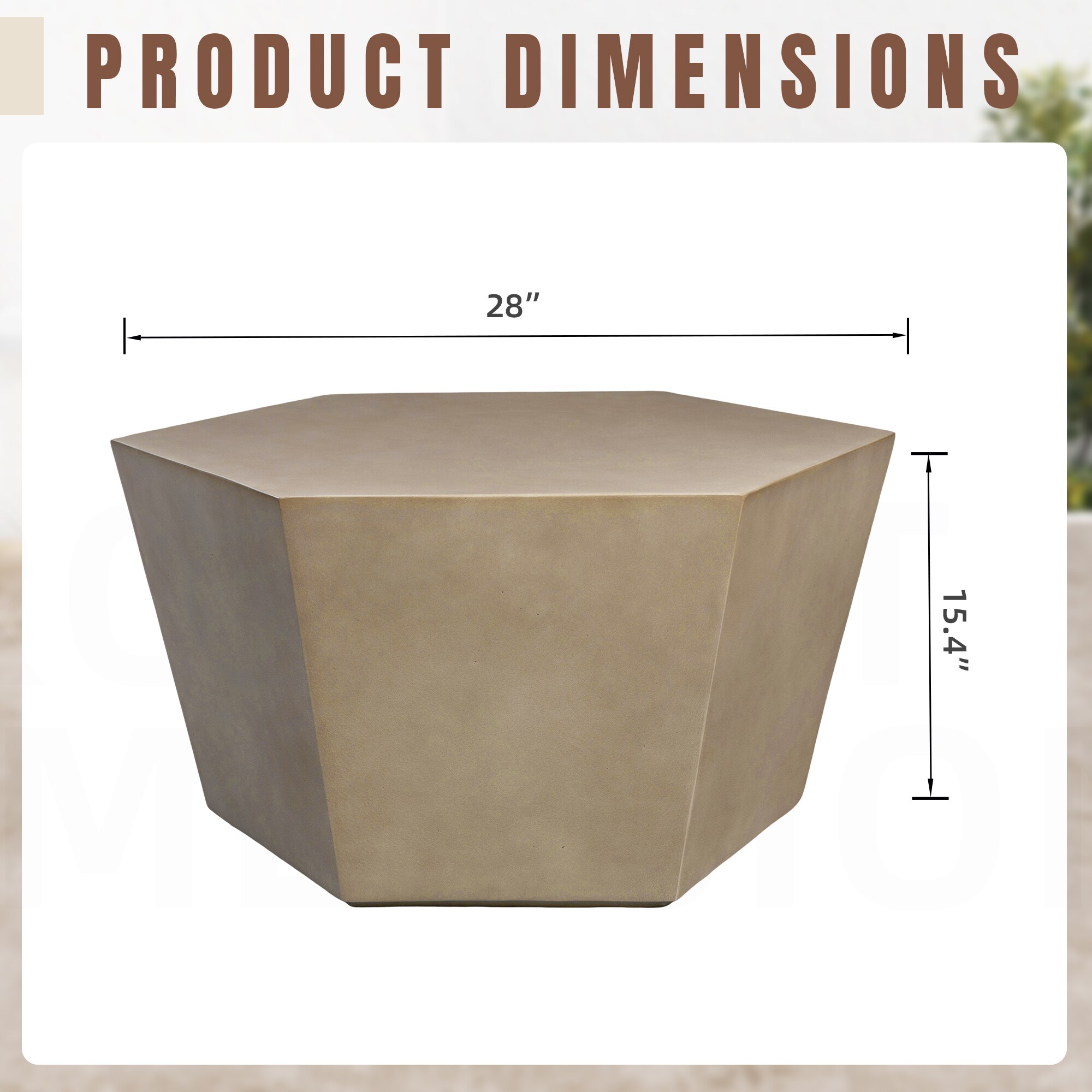 UPHA T28M-6BX-MH Patio-Tables - View #6