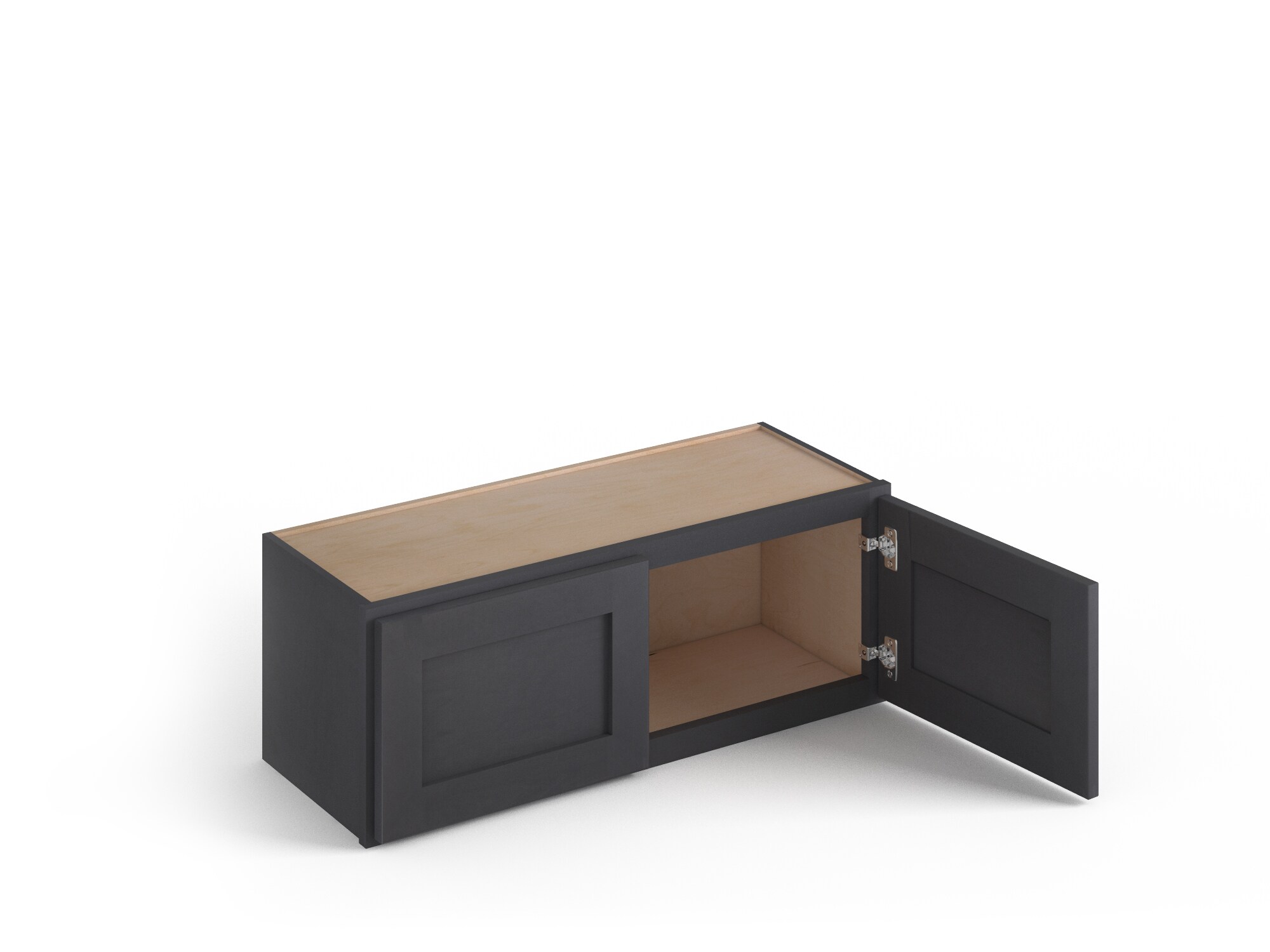 Valleywood Cabinetry 33-in W x 12-in H x 12-in D Ideal Gray Birch Wall Ready To Assemble Plywood Cabinet (Flat Panel Shaker Door Style)