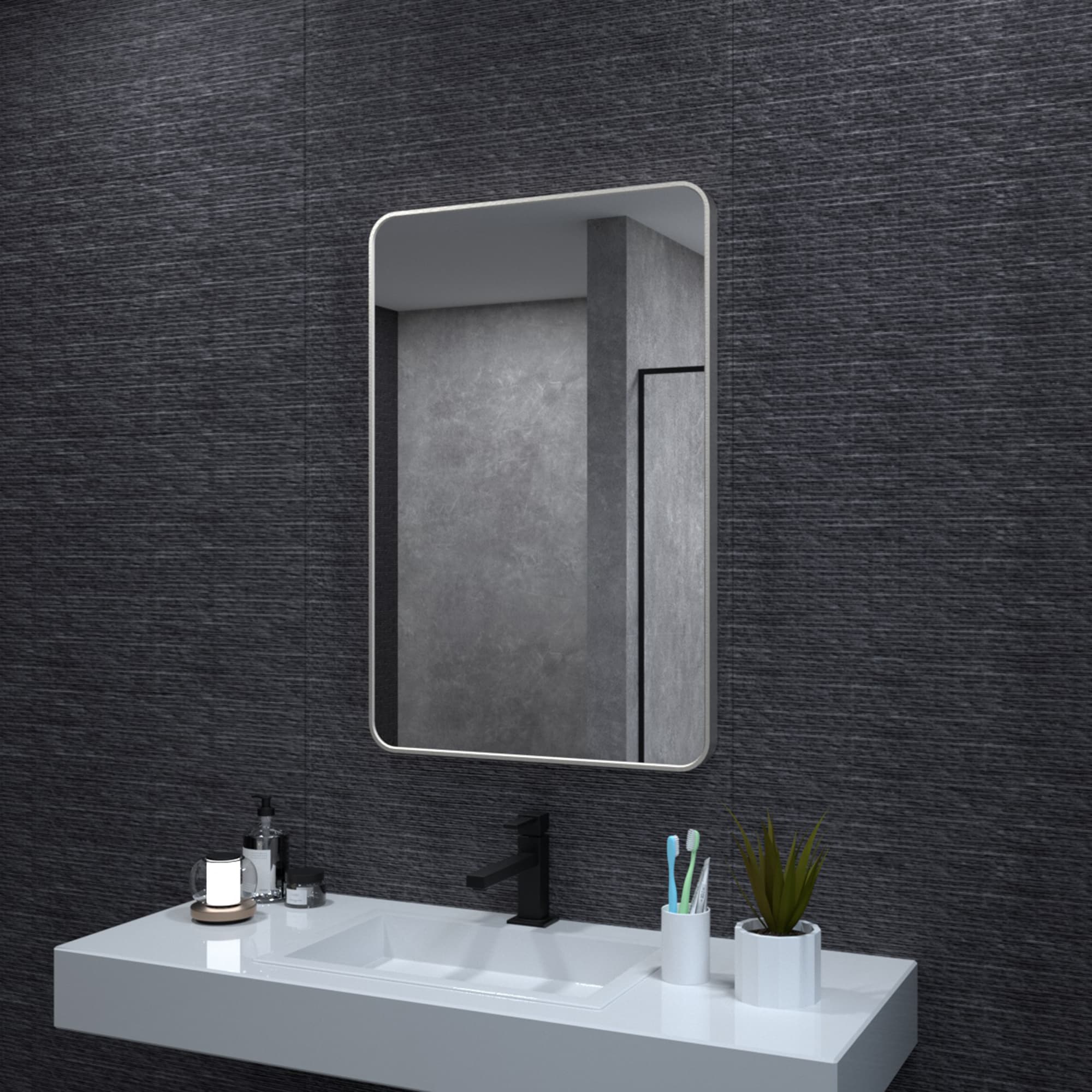 ExBrite FUBM2436BN Framed-Bath-Mirrors - View #8