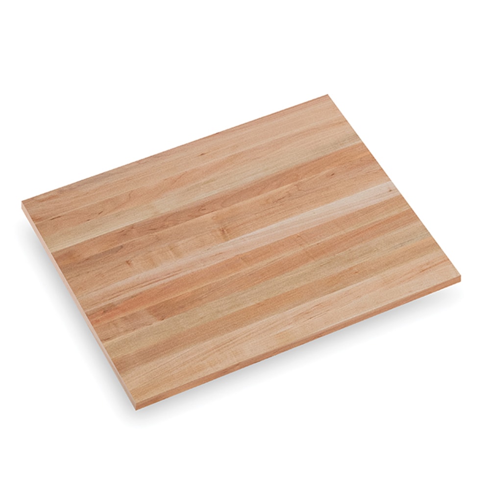 John Boos John Boos Finished 3-ft x 36-in x 1.75-in Clear Satin Maple Wood Butcher block Countertop