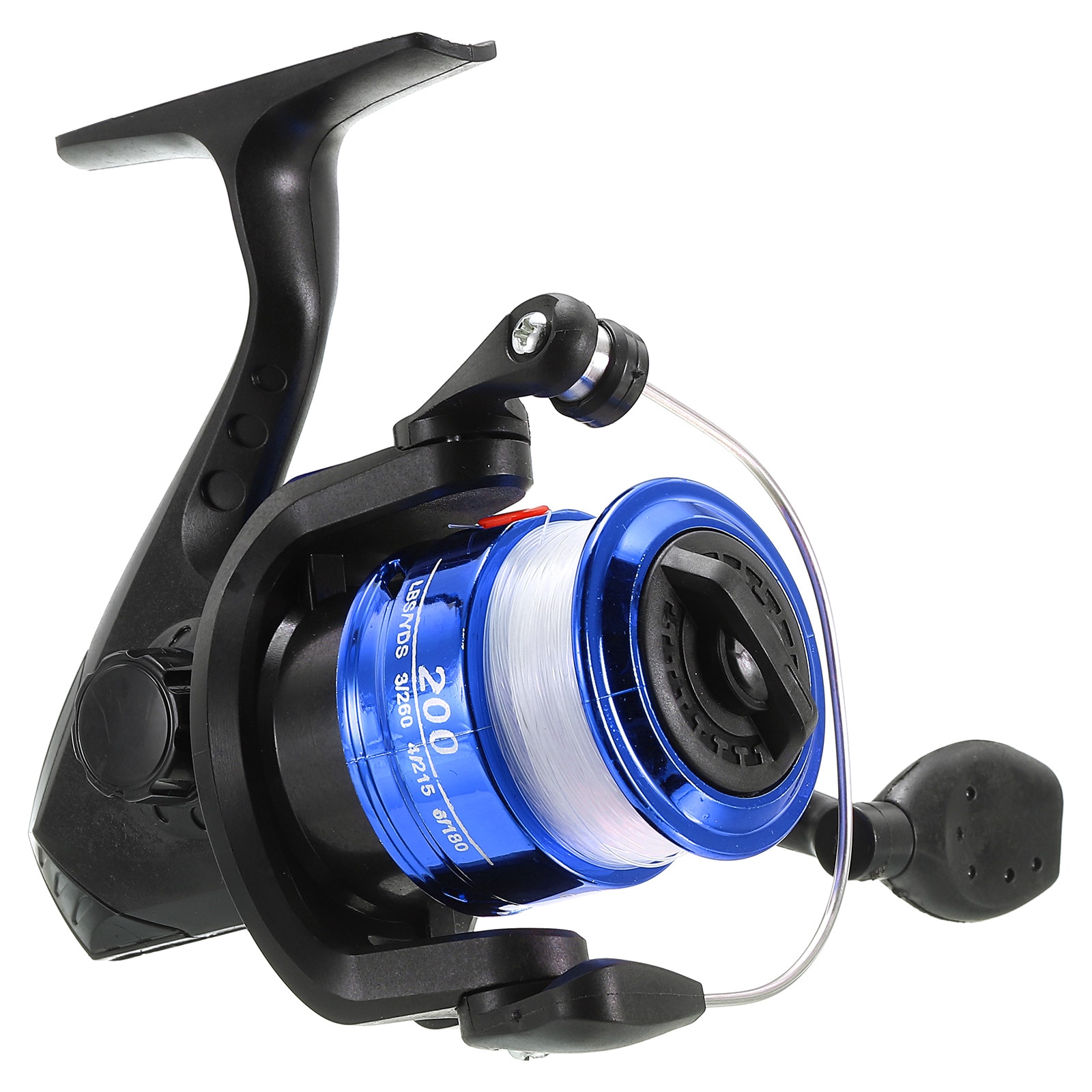 PATIKIL Fishing Reel Ultralight Saltwater Reel with 60m Fishing Lines Left/Right Interchangeable Handle 5.2:1 Gear Ratio for Freshwater Saltwater Ice Fishing Black Blue