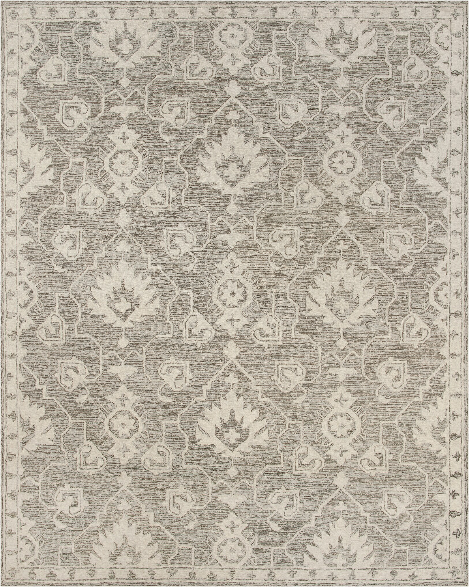 allen + roth 9 x 12 Wool Mocha Indoor Area Rug in the Rugs department ...