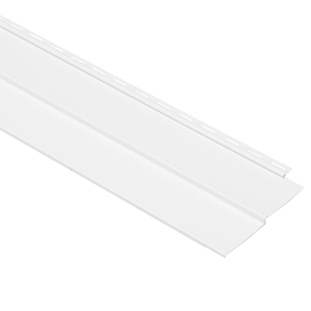Georgia-Pacific 531651A Vision Pro Double 4-in Traditional White Vinyl Siding Panel 8.0-in x 150.0-in 8.33-sq ft /piece