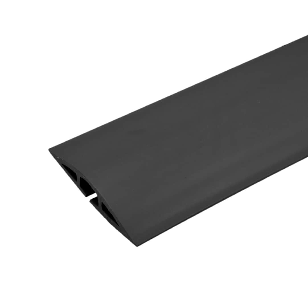 Legrand Wiremold Corduct 5-ft x 2.5-in PVC Black Overfloor Cord Protector | CDBK-5