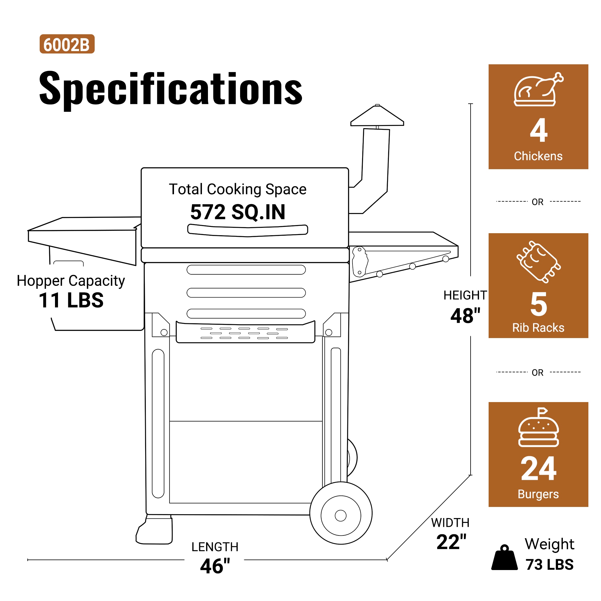 Z GRILLS ZPG-6002B Pellet-Grills - View #14