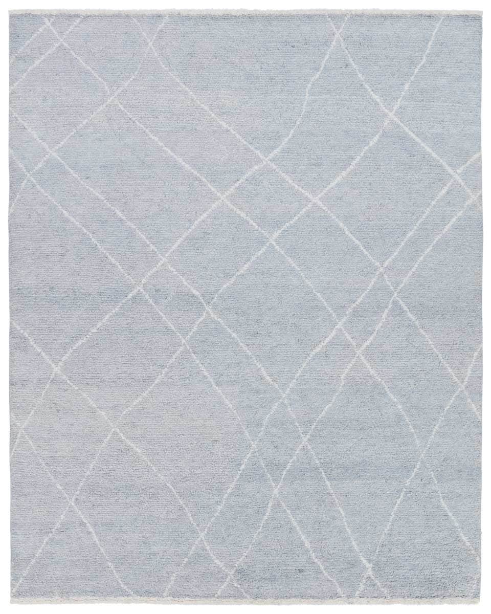 Jaipur Living BRG154634 10 X 14 (ft) Wool Blue Indoor Trellis Area Rug