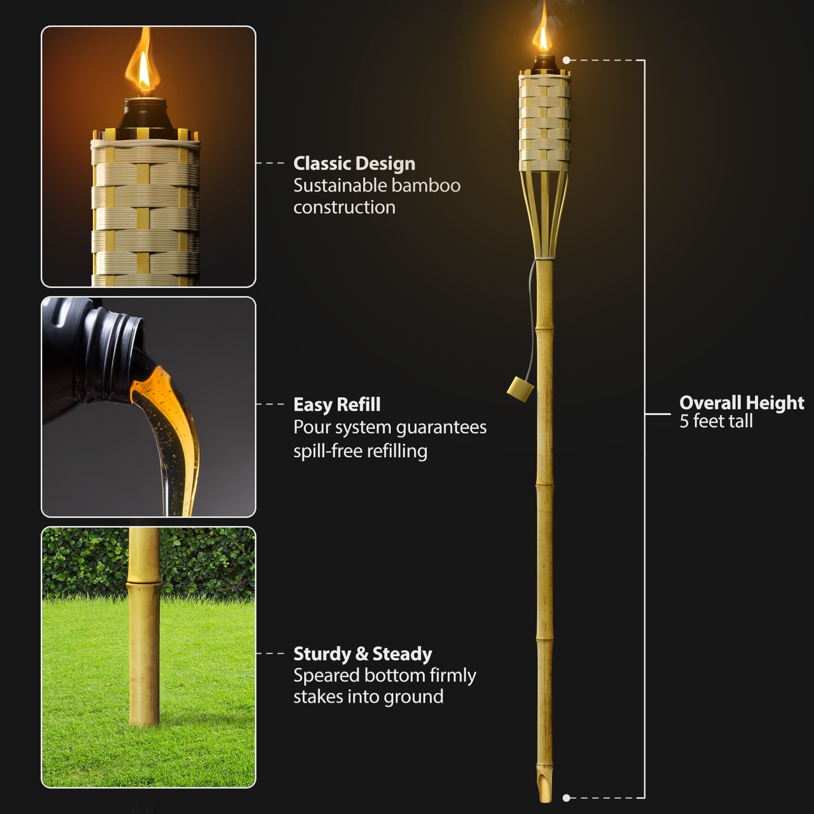 SORBUS TRCH5F-12 Citronella-Candles - View #5