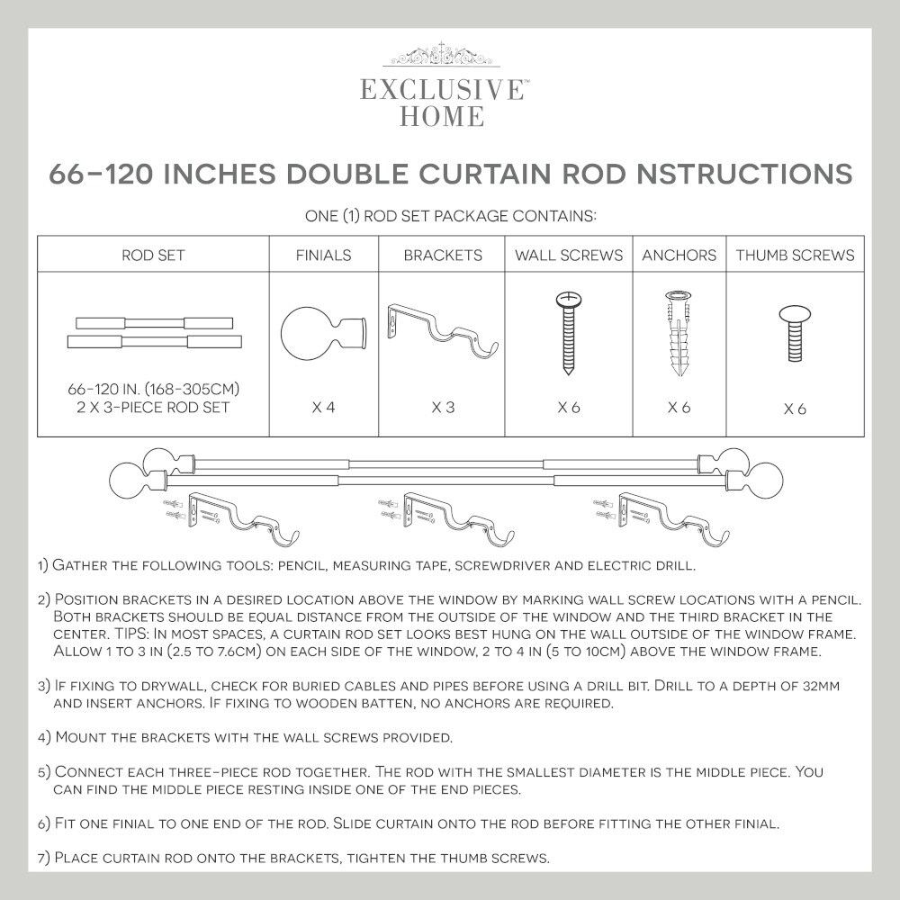 Exclusive Home ER1026-01 66120 Curtain-Rods - View #4