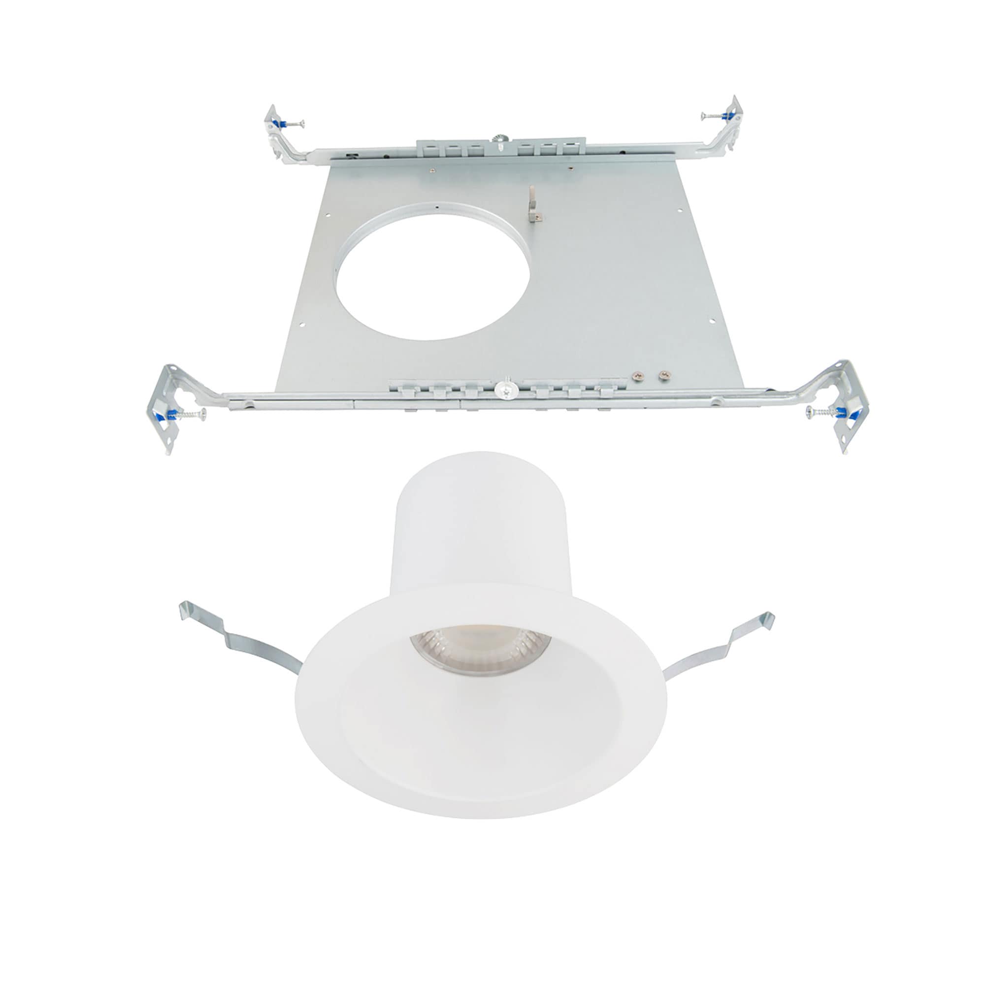 WAC Lighting R6DRDN-F9CS-WT Blaze White 2663 -Lumens Switchable Round Dimmable LED Canless Damp rated Recessed Downlight