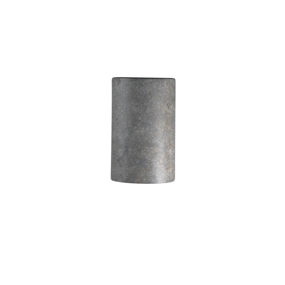 Justice Design Group CER-0940-TRAM Ambiance 5.75-in W 1 -Light Gray Transitional Wall Sconce