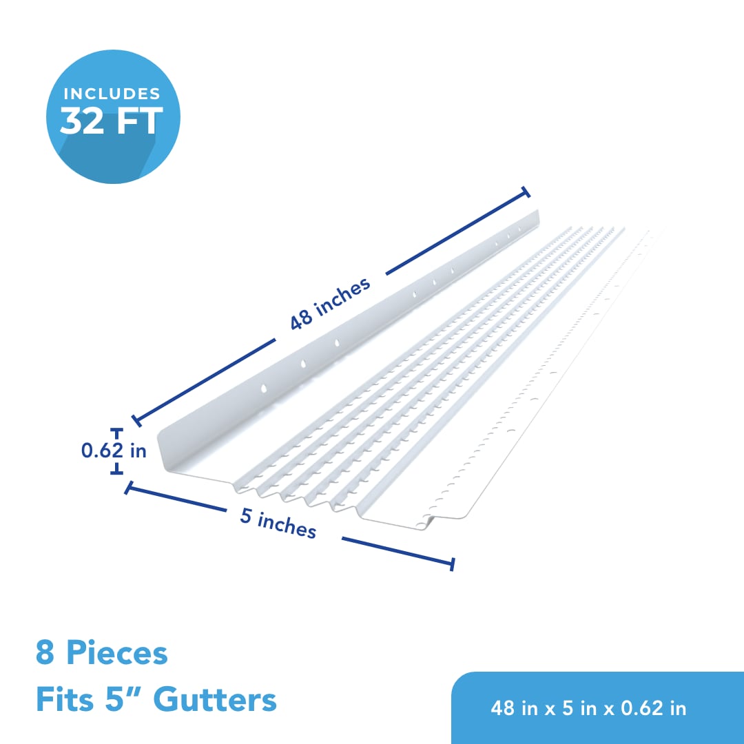 Ado Products 5 in. x 4 ft. EZ Smooth Flow Gutter Cover (50-Pack)