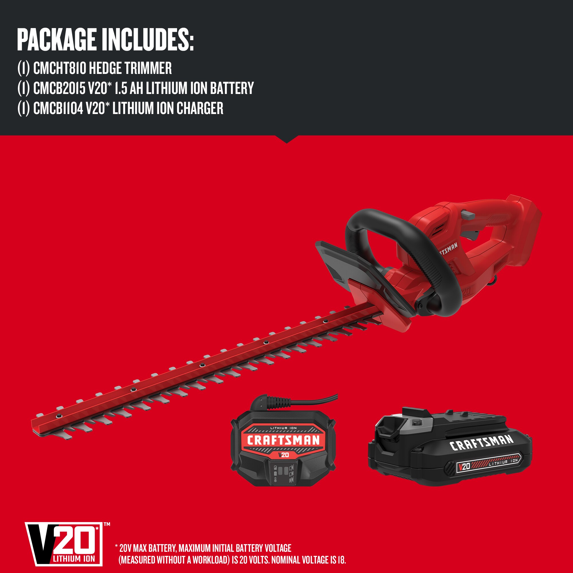 CRAFTSMAN CMCHT810C1 Cordless-Hedge-Trimmers - View #4