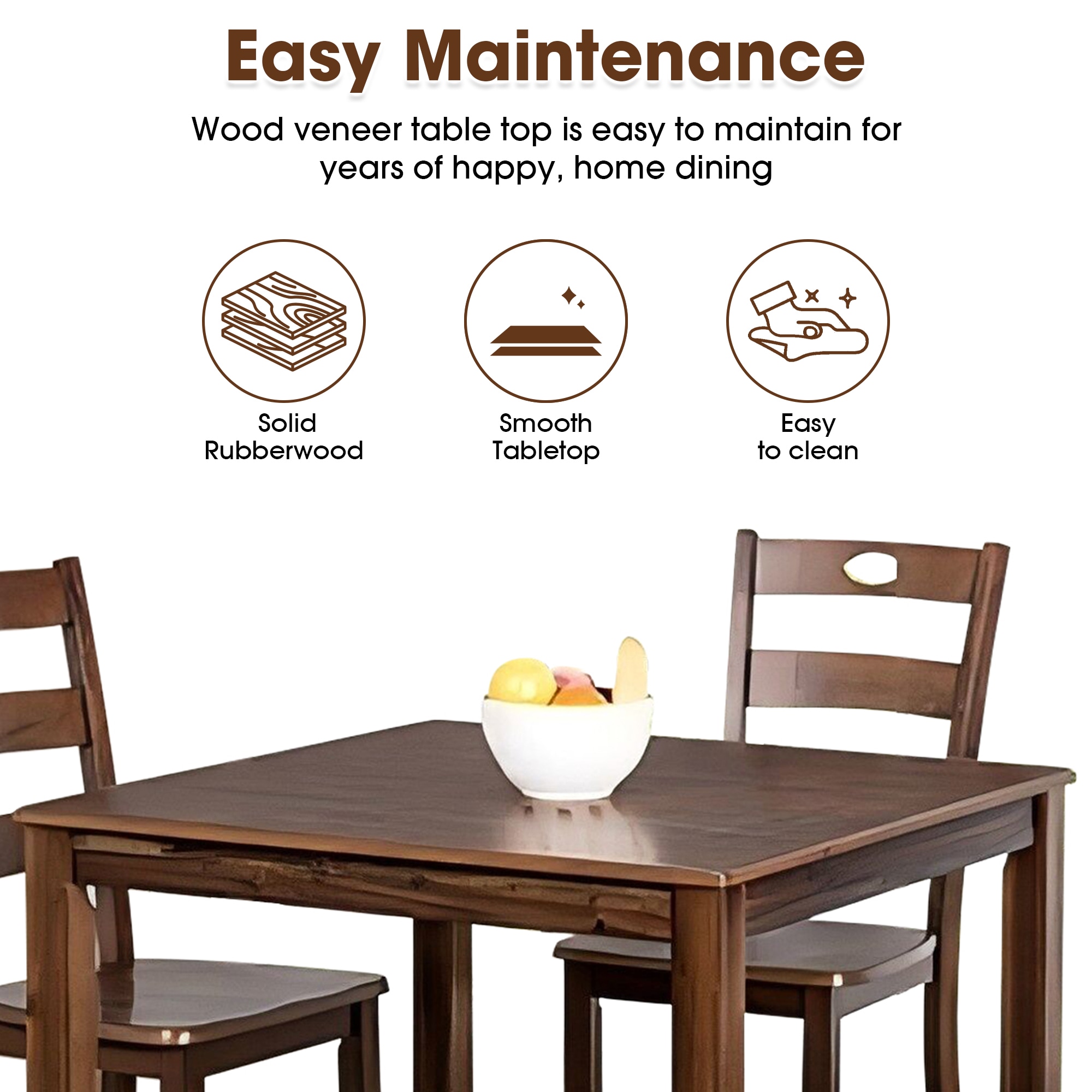 IHOMEadore MDFM3419WN-T-5PK Dining-Sets - View #3