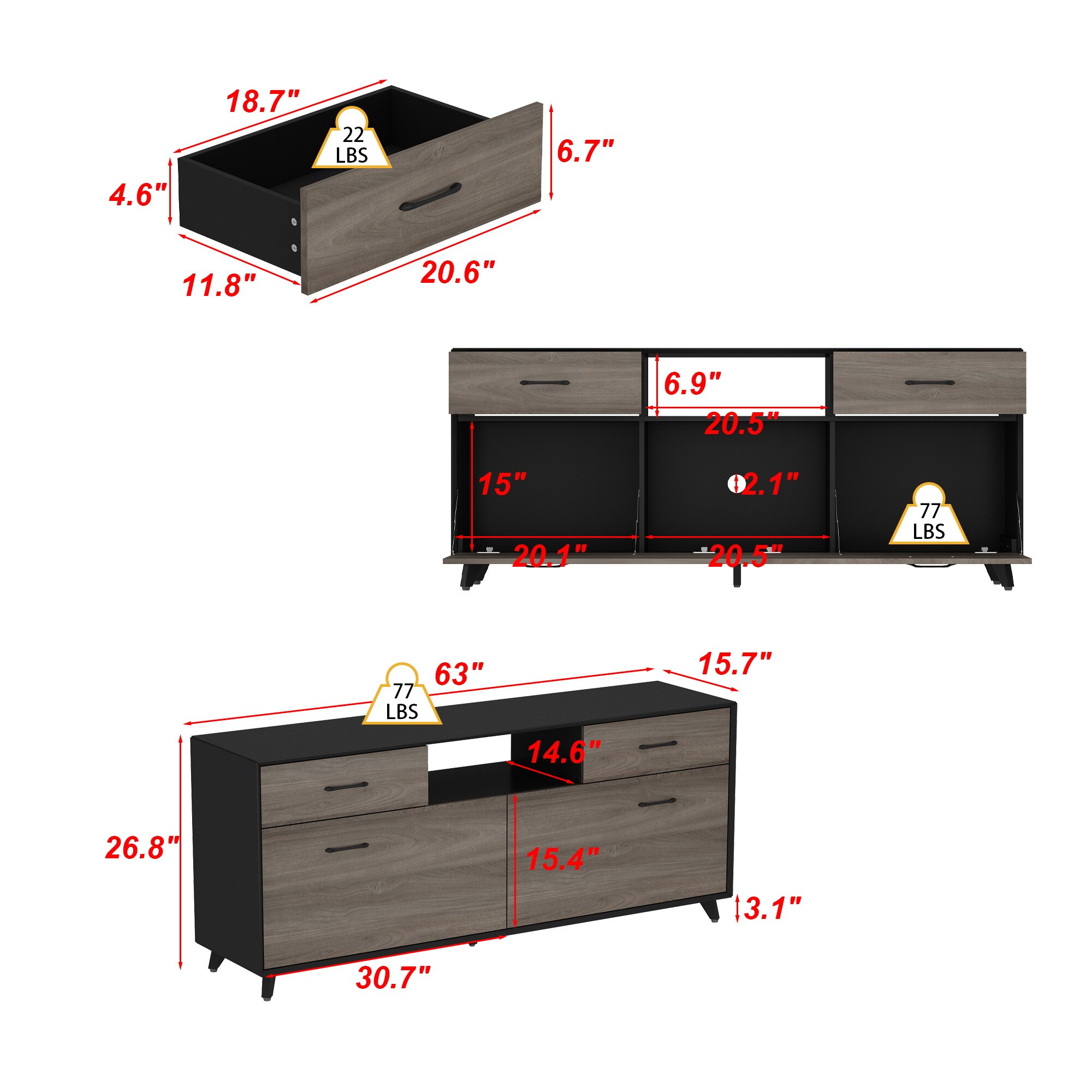 FUFU&GAGA LJY-KF200133-01 Dining-Kitchen-Storarge - View #17