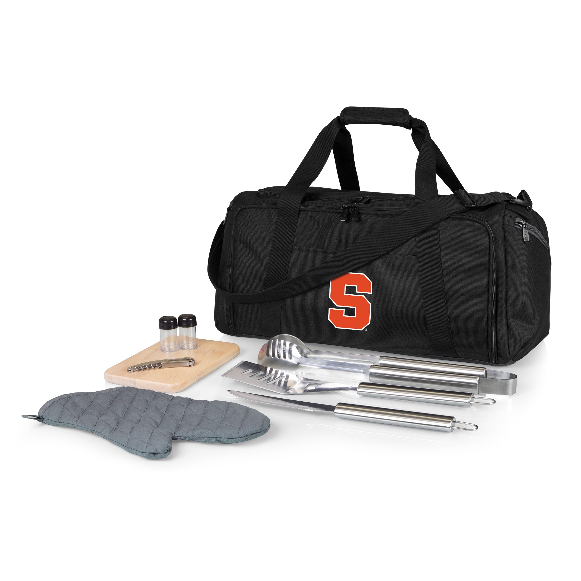 Picnic Time Stainless Steel 9-Piece Grilling Accessory Kit with Heat-Sealed Interior Liner and Multiple Storage Pockets 757-06-175-544-0 Sansujyuku sansujyuku.com