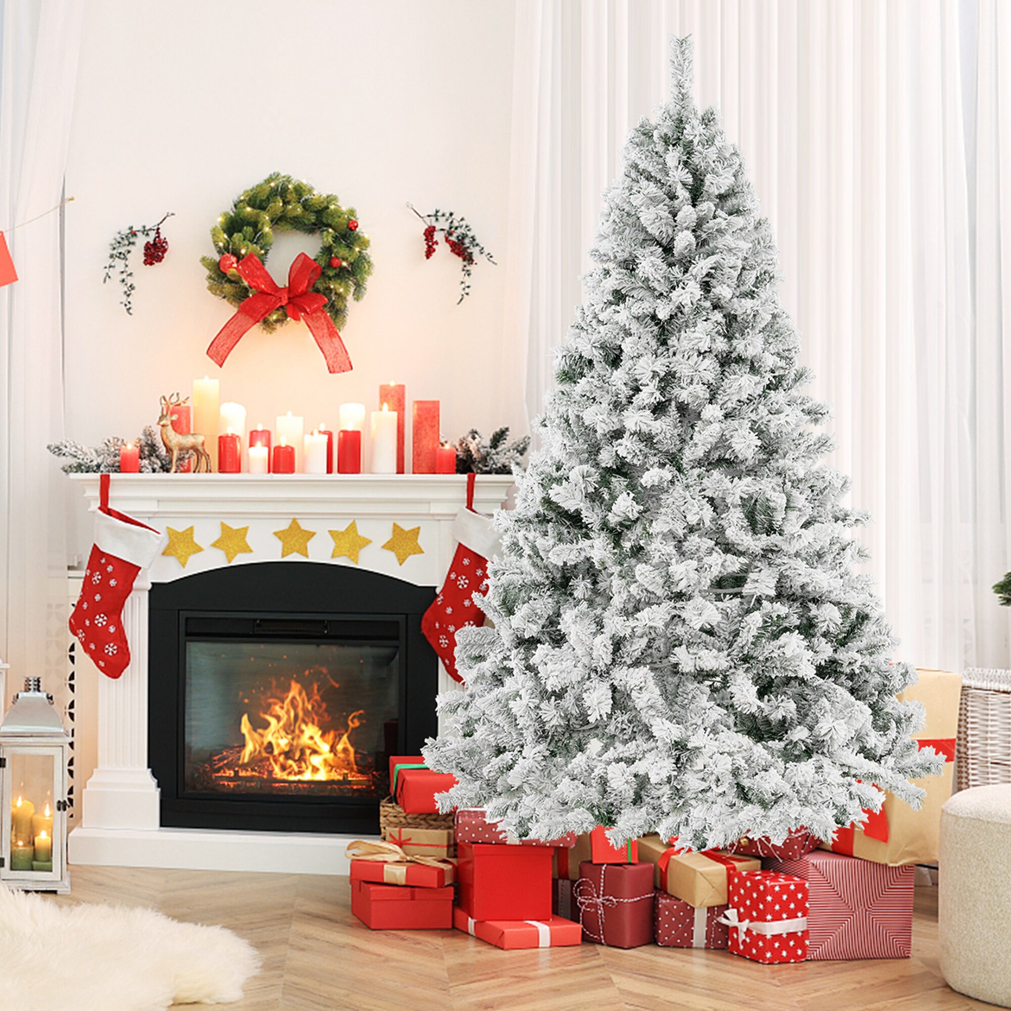 Costway LWS00769 Artificial-Christmas-Trees - View #8