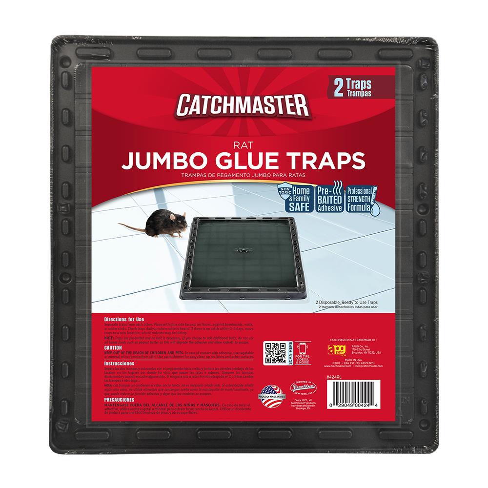 Catchmaster Max-Catch Mouse & Insect Glue Trap 72pk, Mouse Traps Indoor for Home, Sticky Pest Control Adhesive Tray for Catching