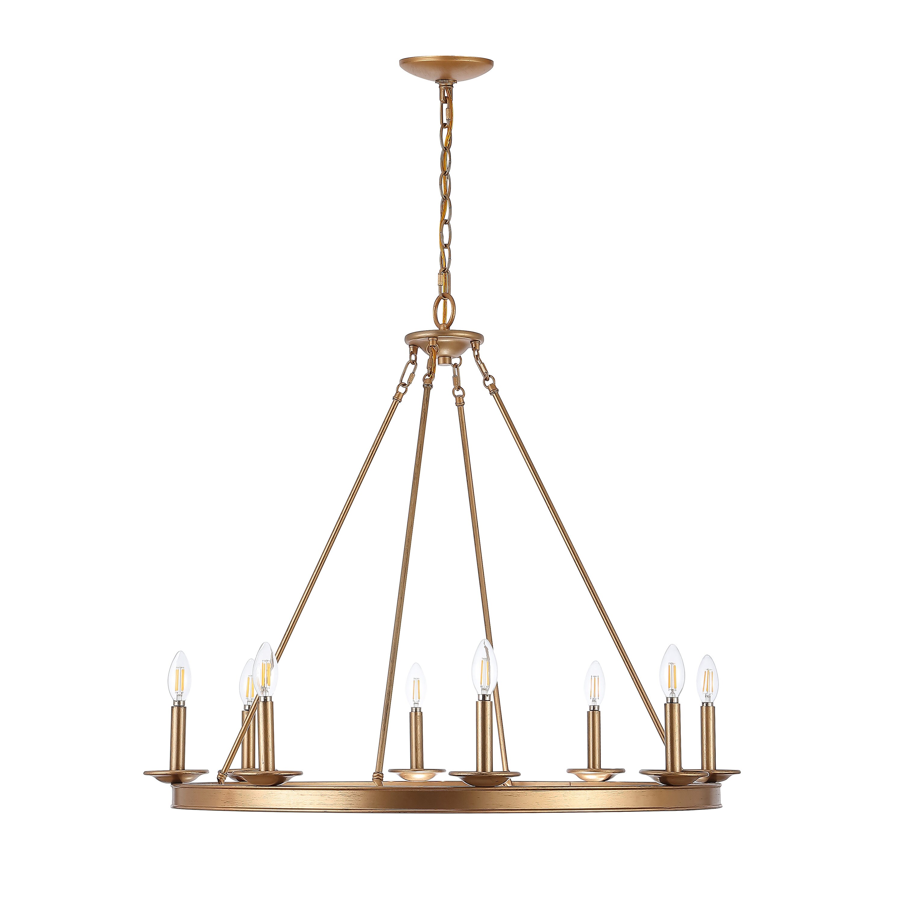 gold rustic chandelier