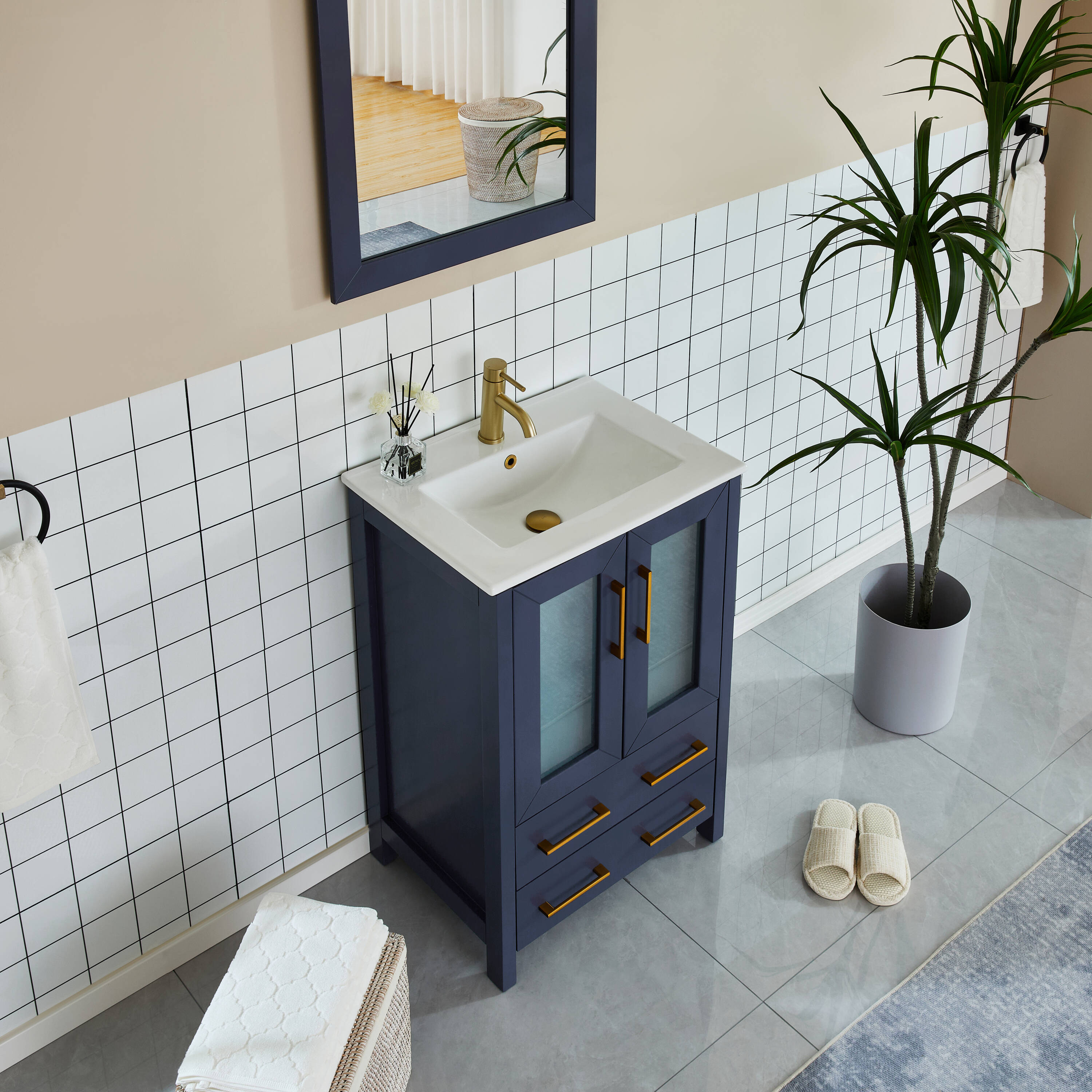 Vanity Art VA3024-B Bath-Vanity-Combo - View #3