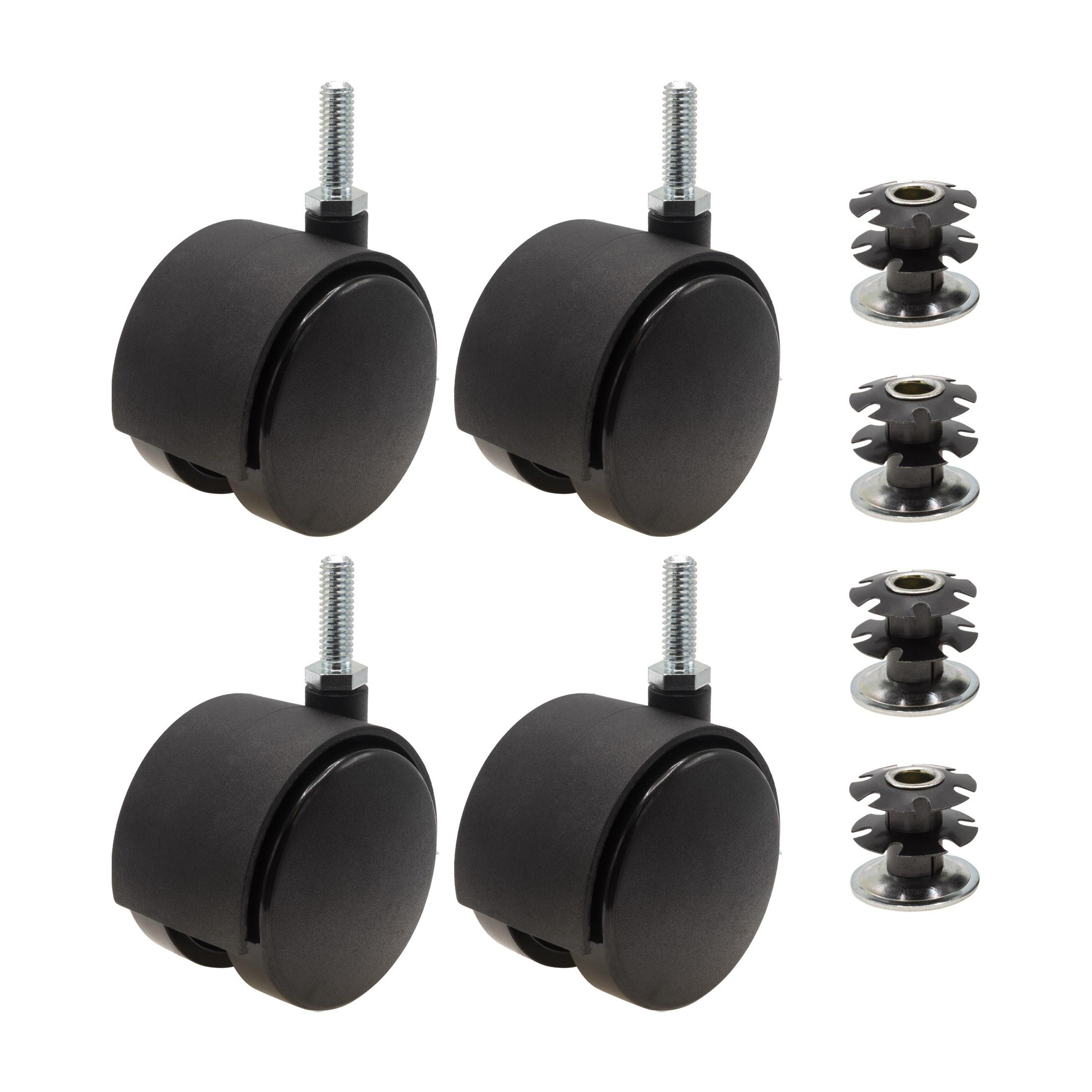 Outwater 3P1.14.00182 2-3/8-in Rubber Swivel Caster