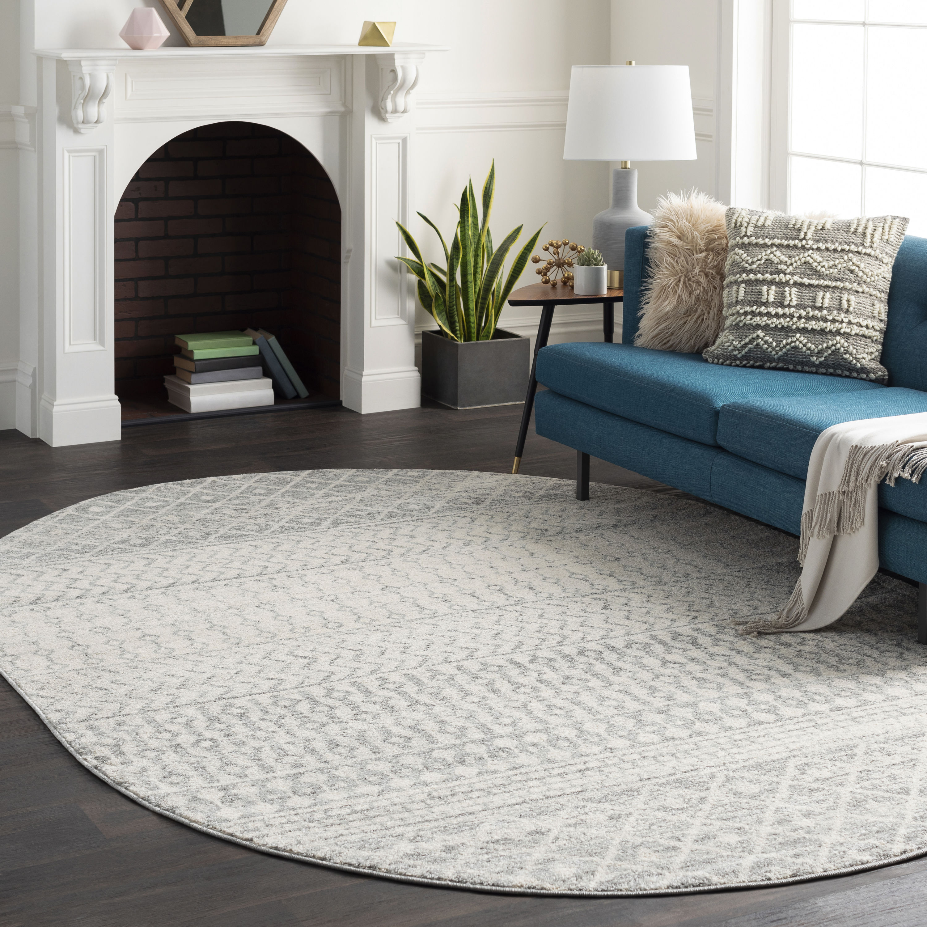 Park Designs Blue And Yellow Cottage Braided Oval Rug 32 In X 42 In : Target