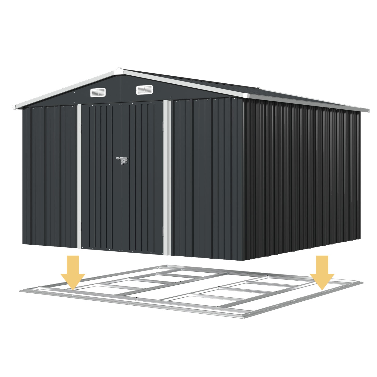 AOXUN AX-42834B Metal-Storage-Buildings-Sheds - View #7