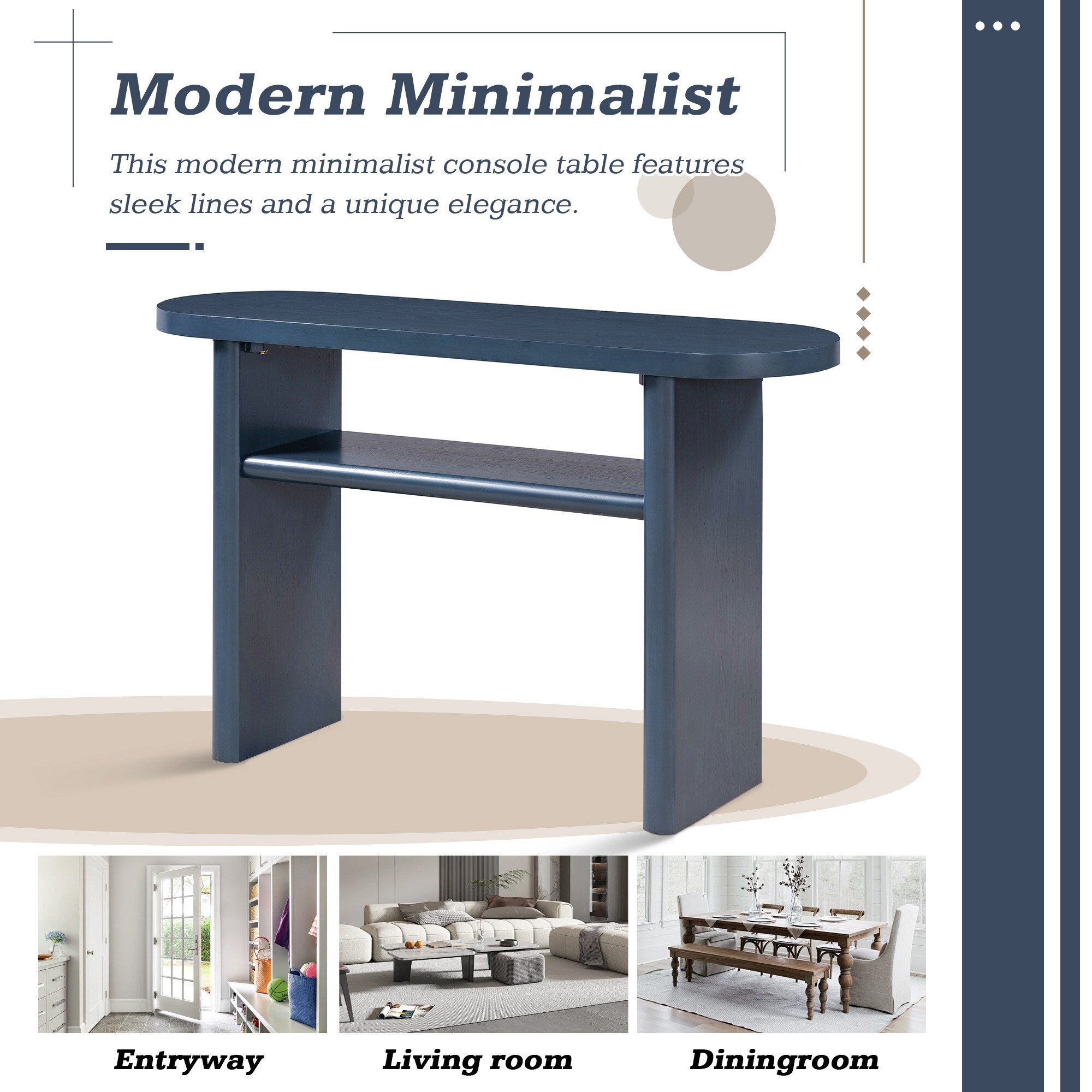 SINOFURN SYA330167BL Console-Sofa-Tables - View #9