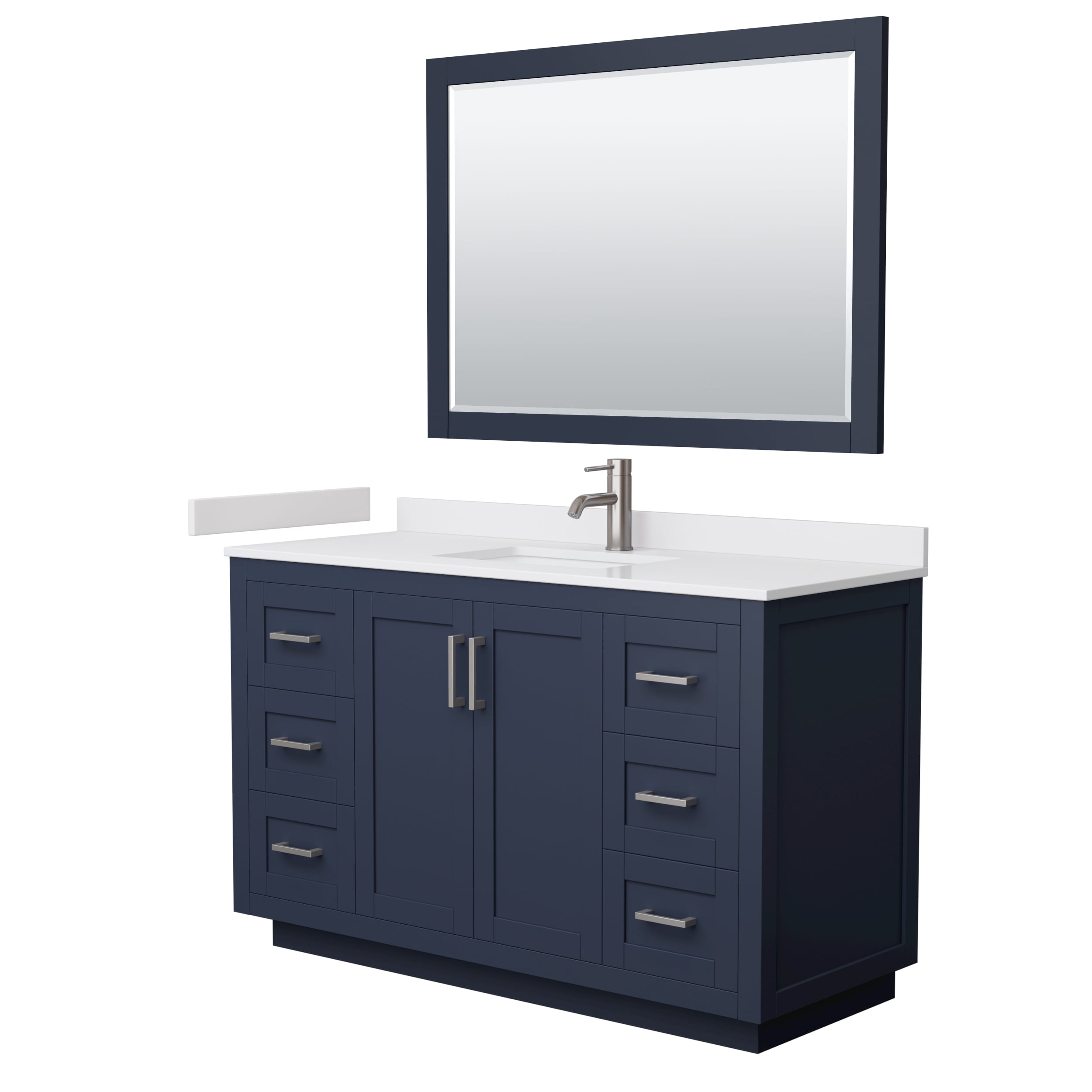 Wyndham Collection WCF292954SBNWCUNSM46 Bath-Vanity-Combo - View #2