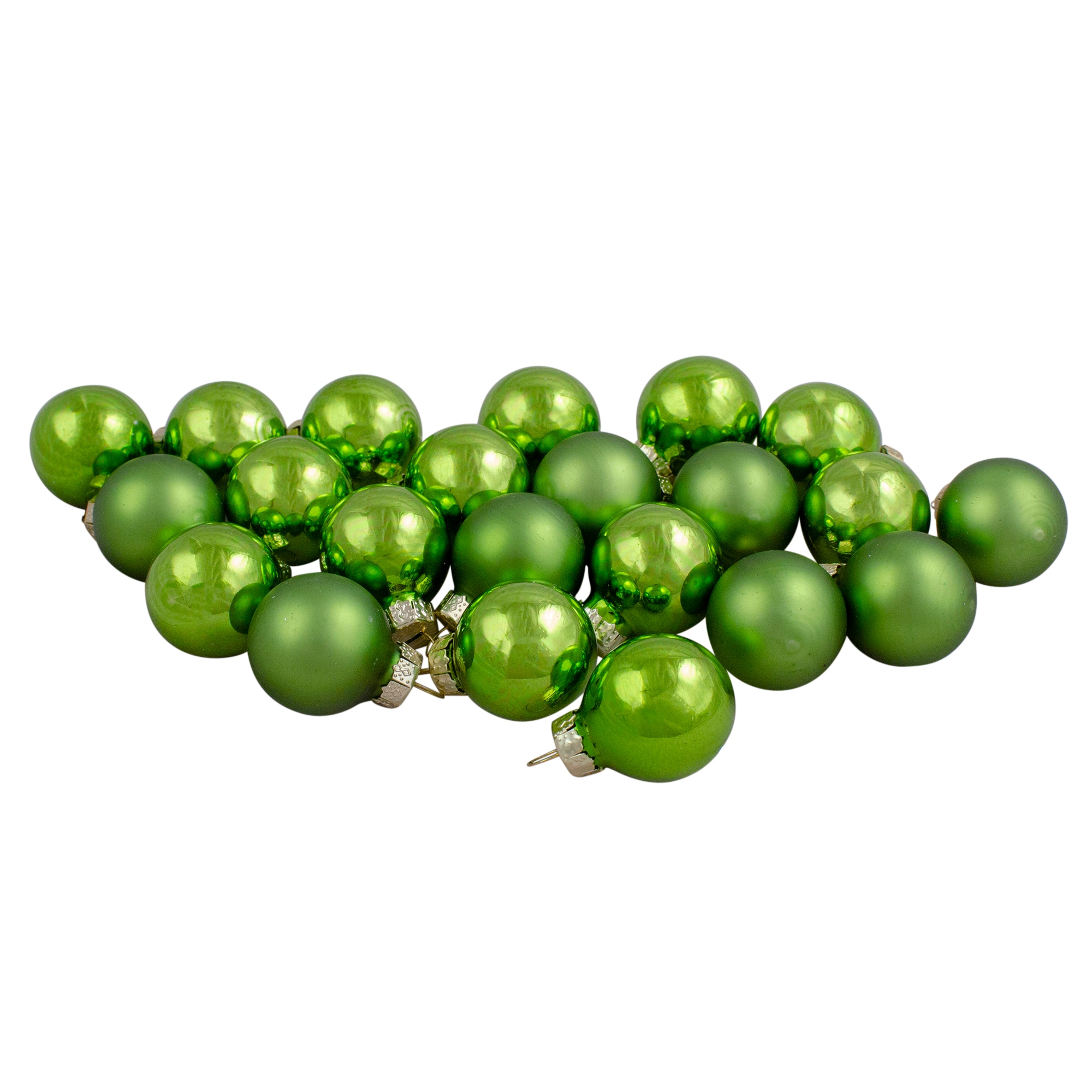 Northlight 32627417 24 -Pack Green Ball Standard Indoor Ornament set