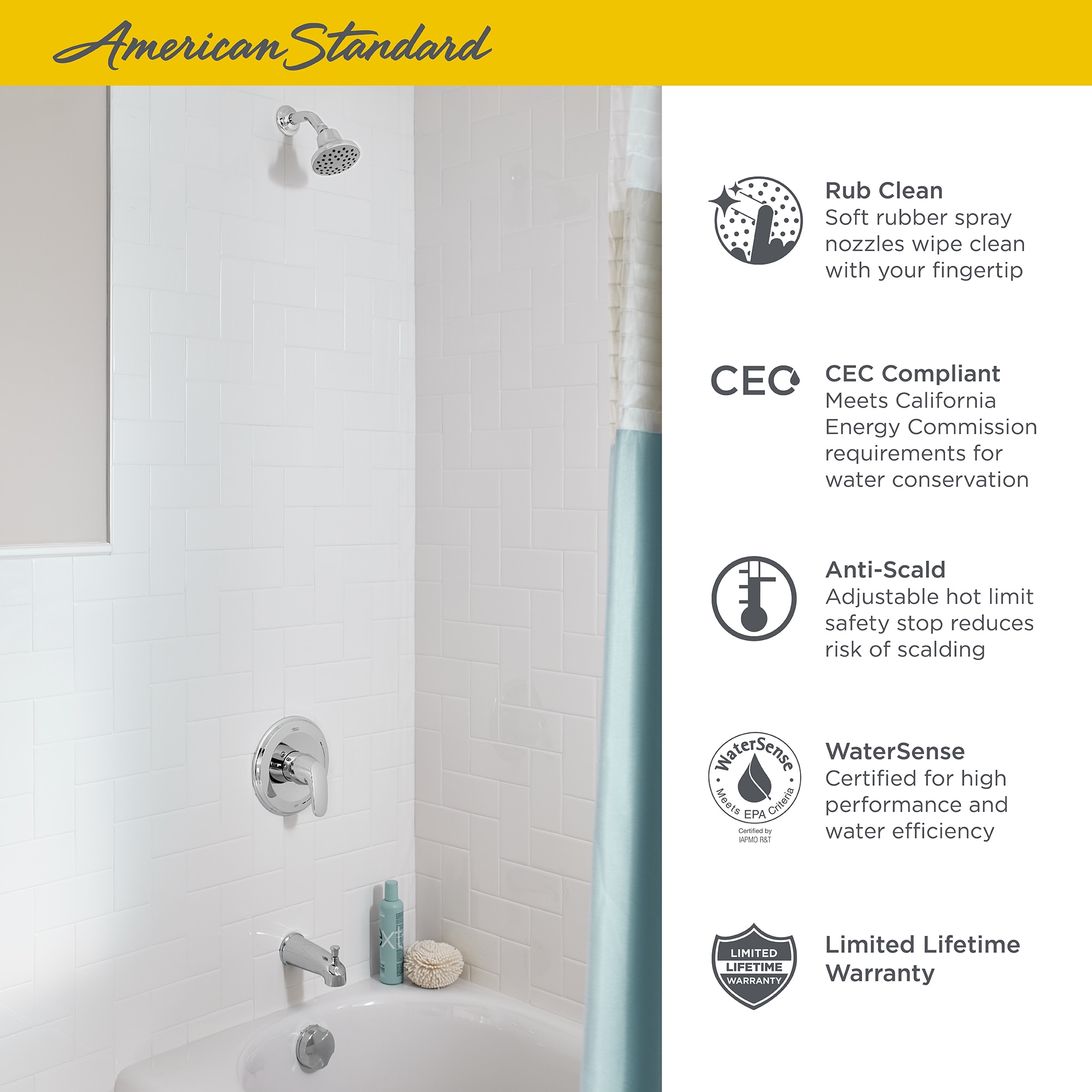 American Standard TU075508.002 Tub-Shower-Faucets - View #2