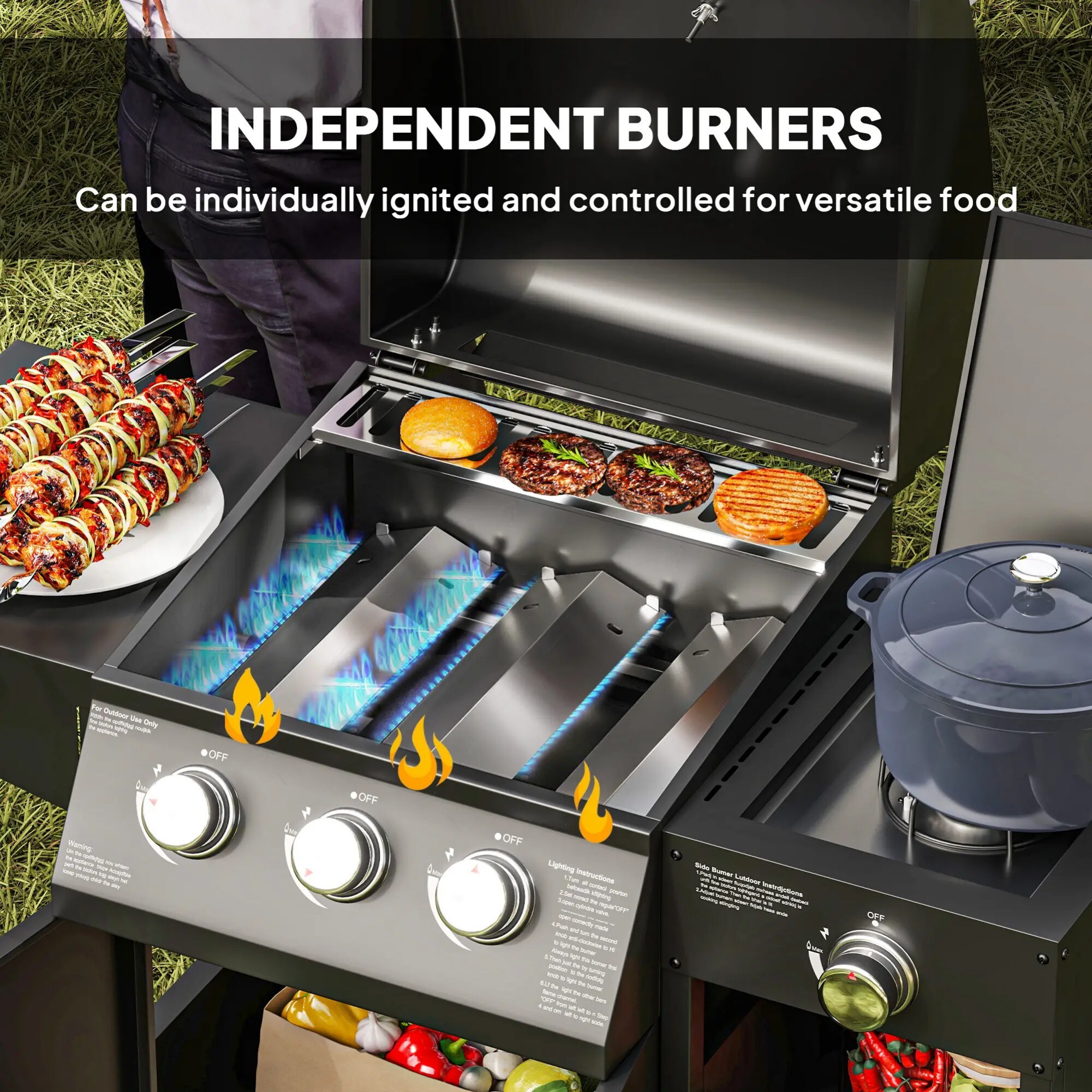 Siavonce XHP420844 Gas-Grill - View #5