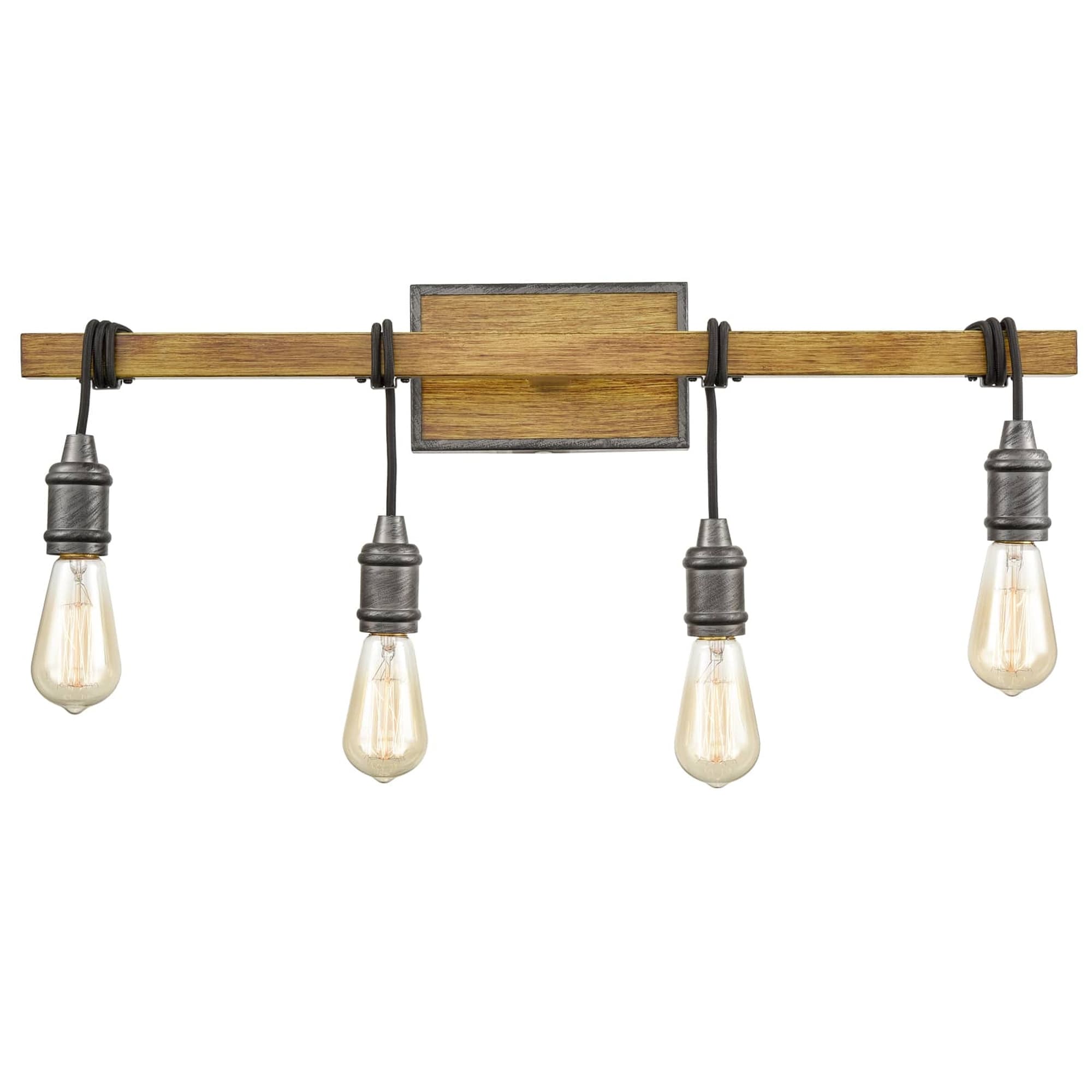 Claxy AX-T3129-4BU 28-in 4 -Light Antique Yellow Industrial Vanity light