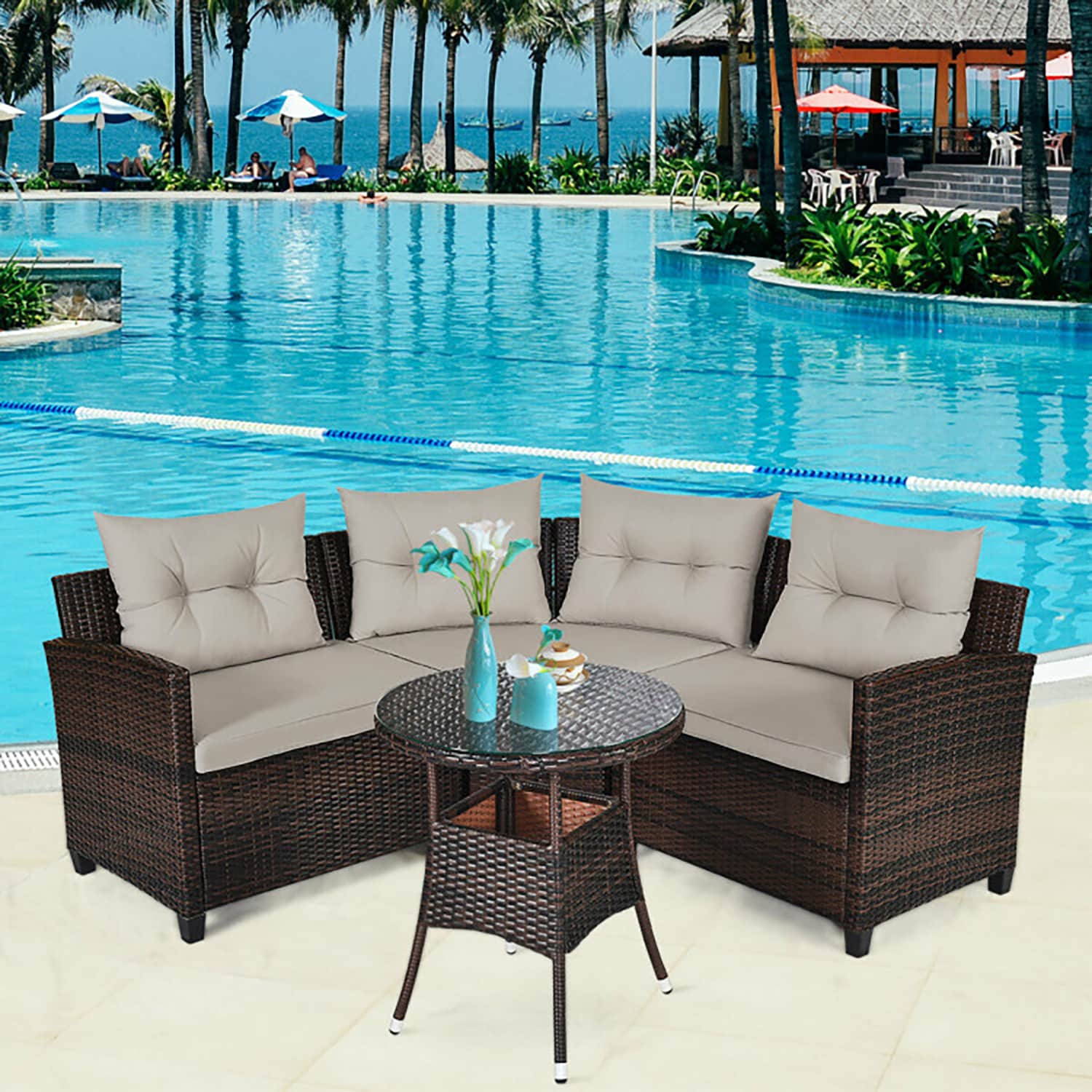 GZMR GZ-HW55BN Patio-Conversation-Sets - View #2
