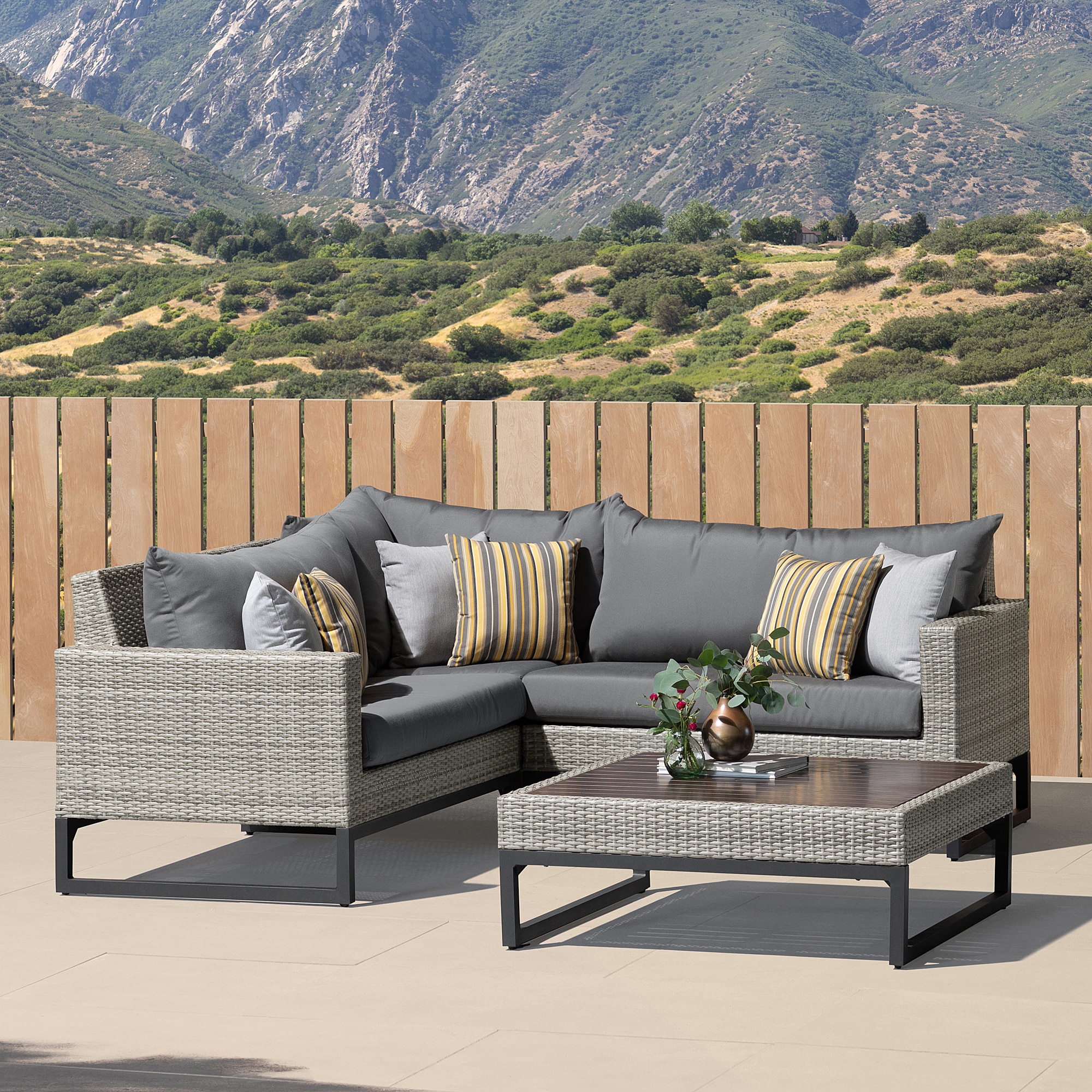 RST Brands OP-PESS4B-MILO-G-CHR Patio-Conversation-Sets - View #2