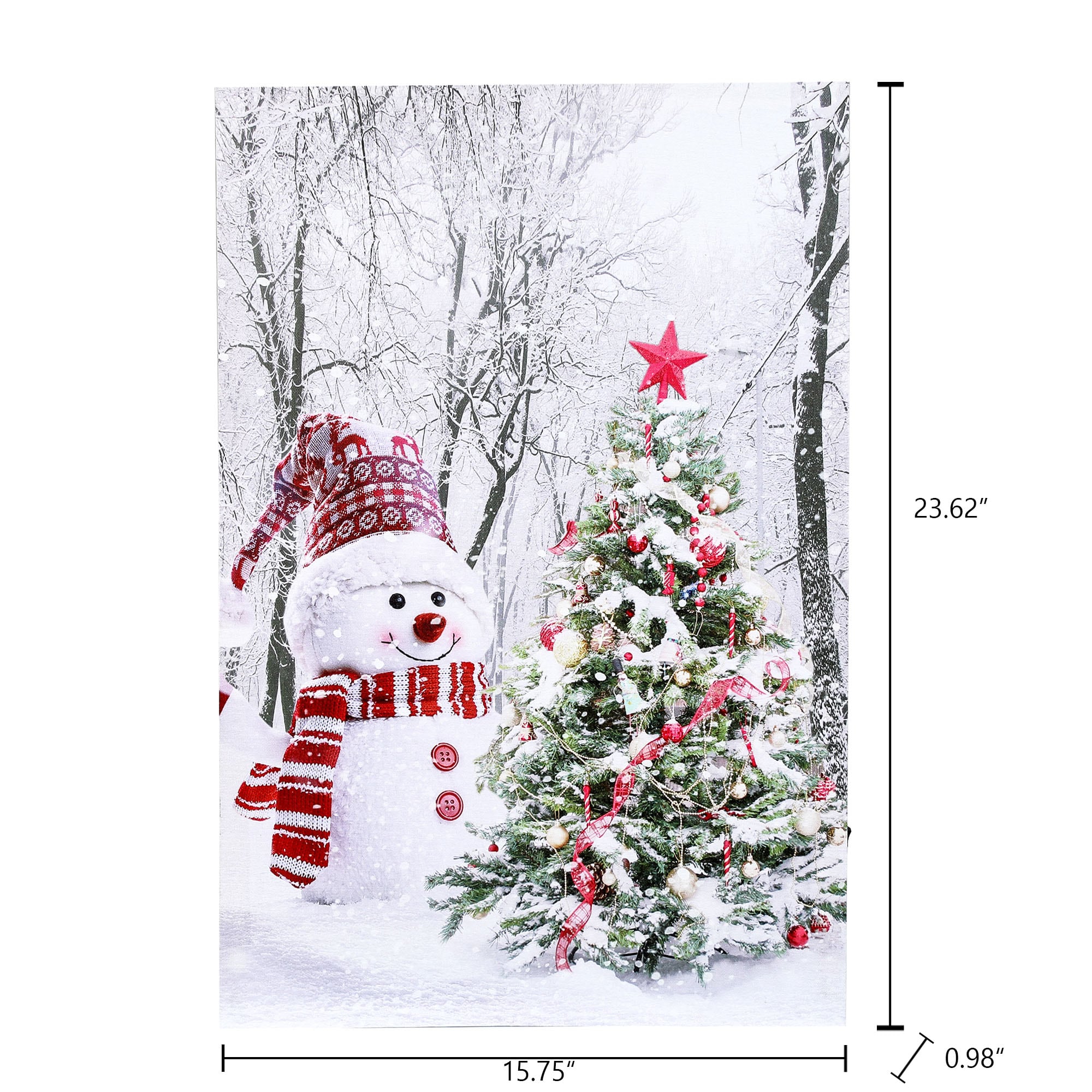 LuxenHome WHHD1427 Table-Christmas-Decorations - View #7