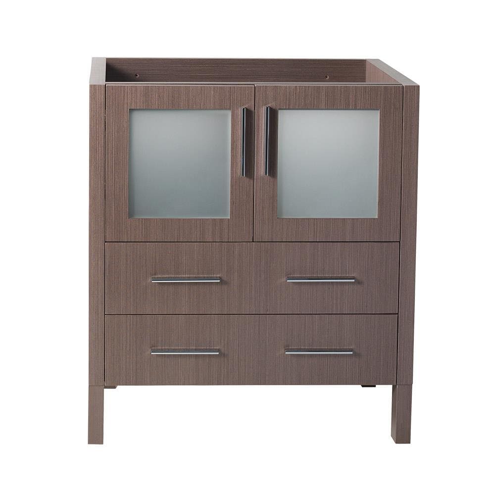 Fresca FCB6230GO Torino 30-in Gray Oak Bathroom Vanity Base Cabinet without Top