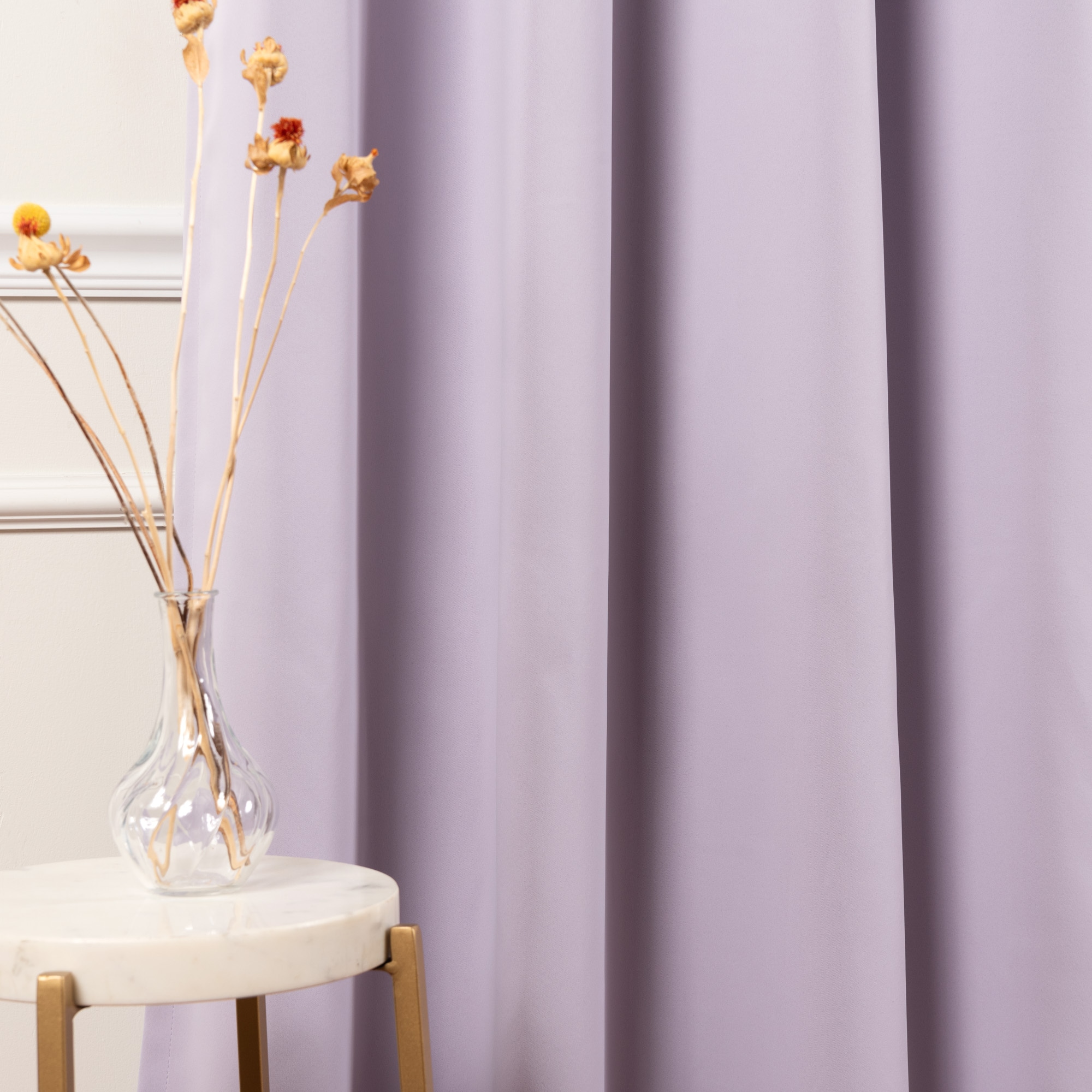 Best Home Fashion SOLID-63-LILAC curtains - View #5