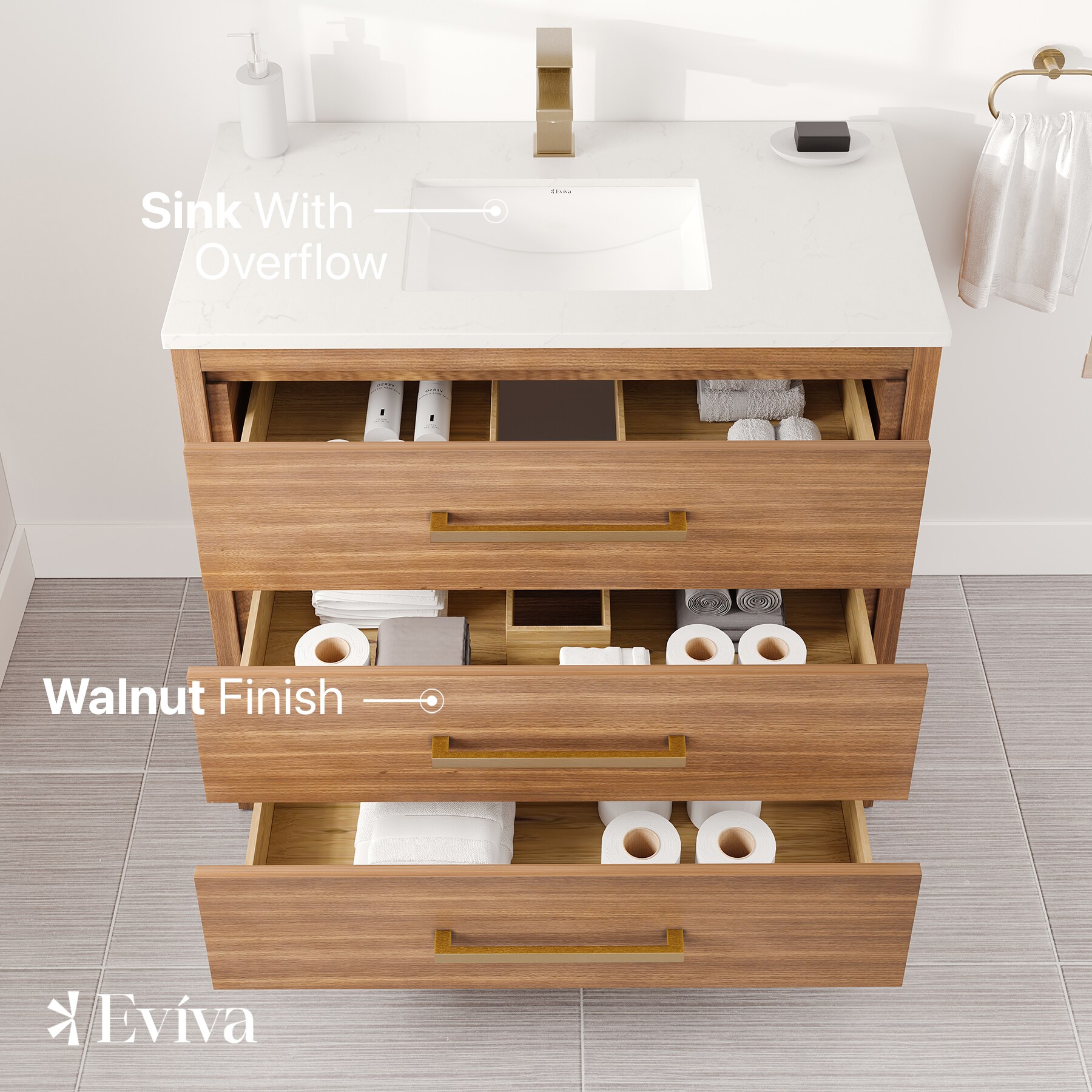 Eviva EVVN812-36X18WN Bath-Vanity-Combo - View #4