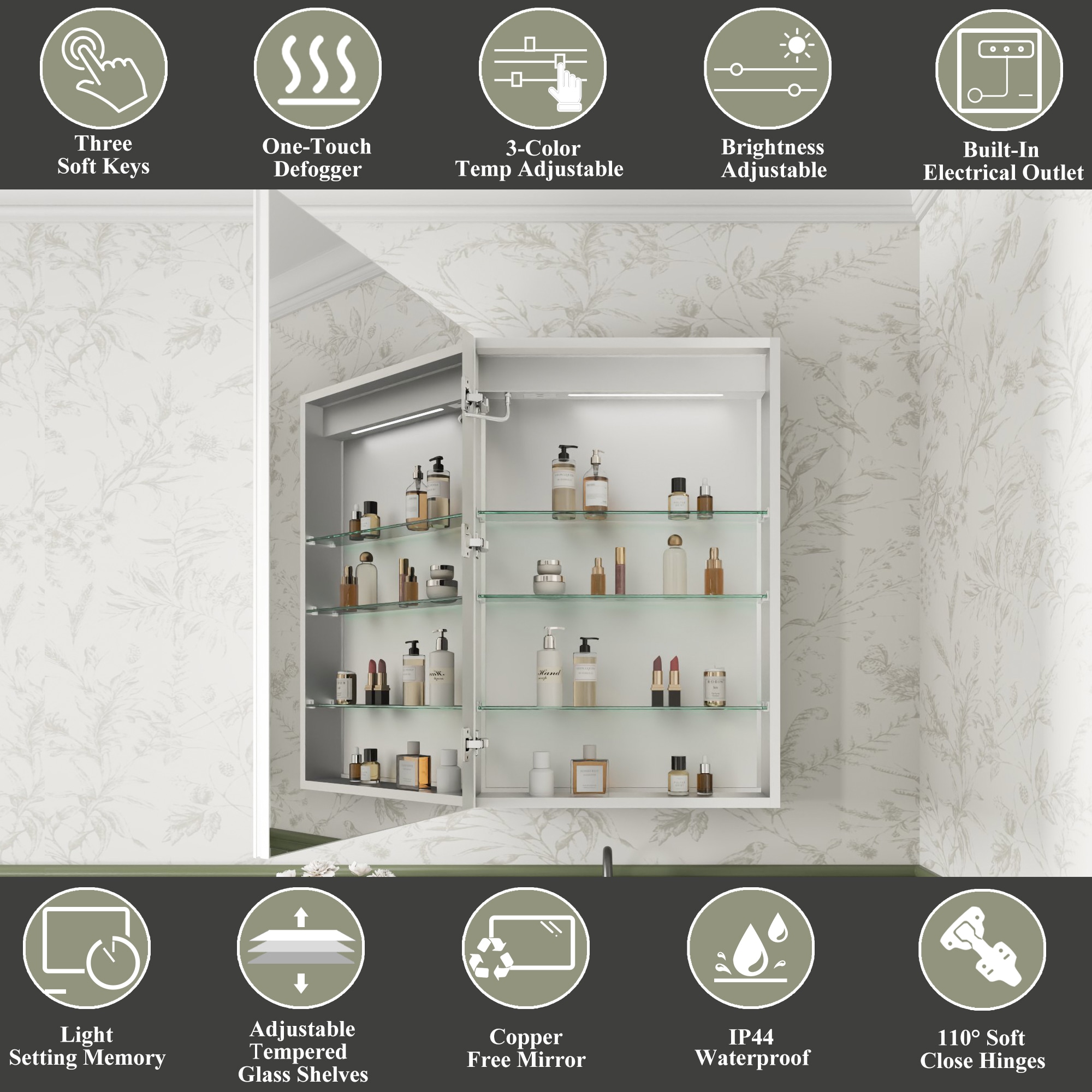 ExBrite 1230XD2430V3L Bathroom-Medicine-Cabinets - View #4