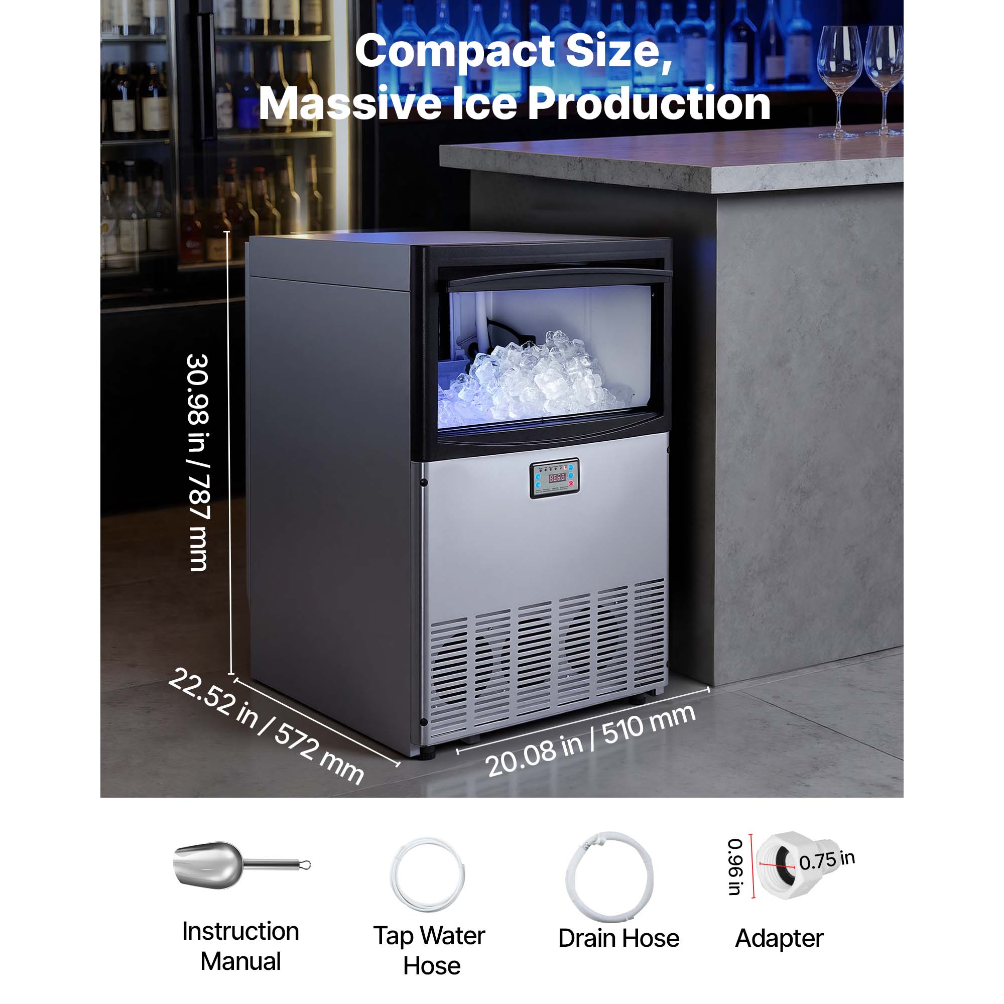 VEVOR DJSJTS5B0000N66U0V1 Commercial-Ice-Makers - View #8