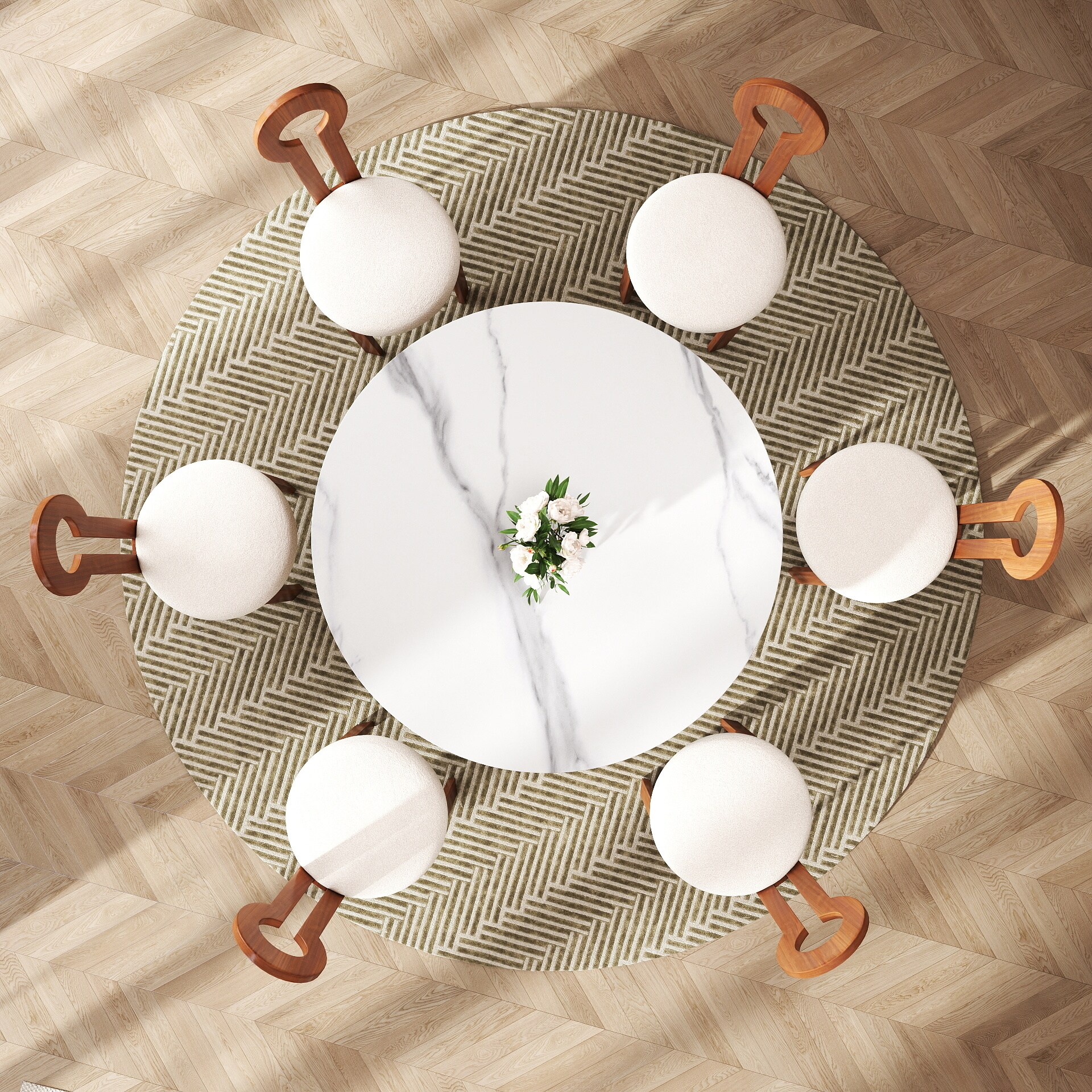 BuotiqHom DH-AT-135W-9C Dining-Tables - View #6