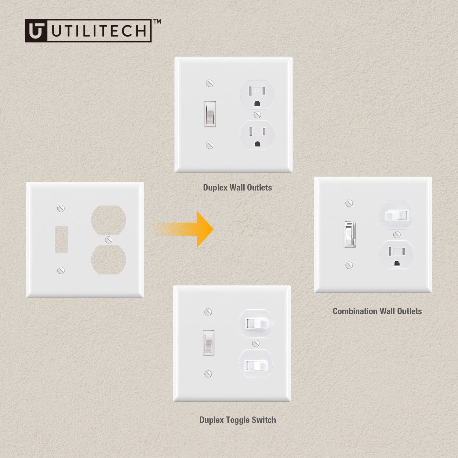 Utilitech 3061-WH10 Electrical-Wall-Plates - View #5