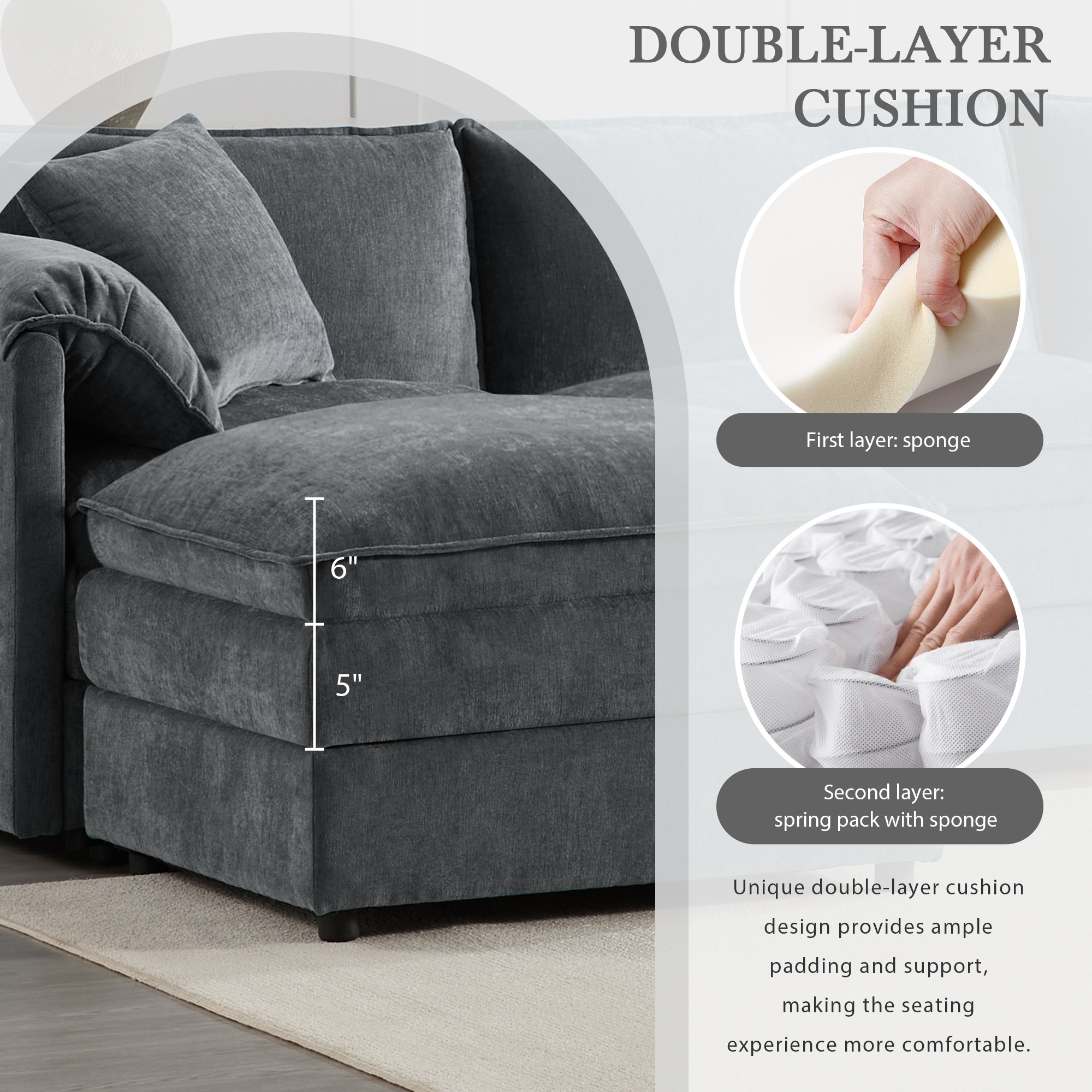 ModernLuxe N723S9687B Sofas-Loveseats - View #5