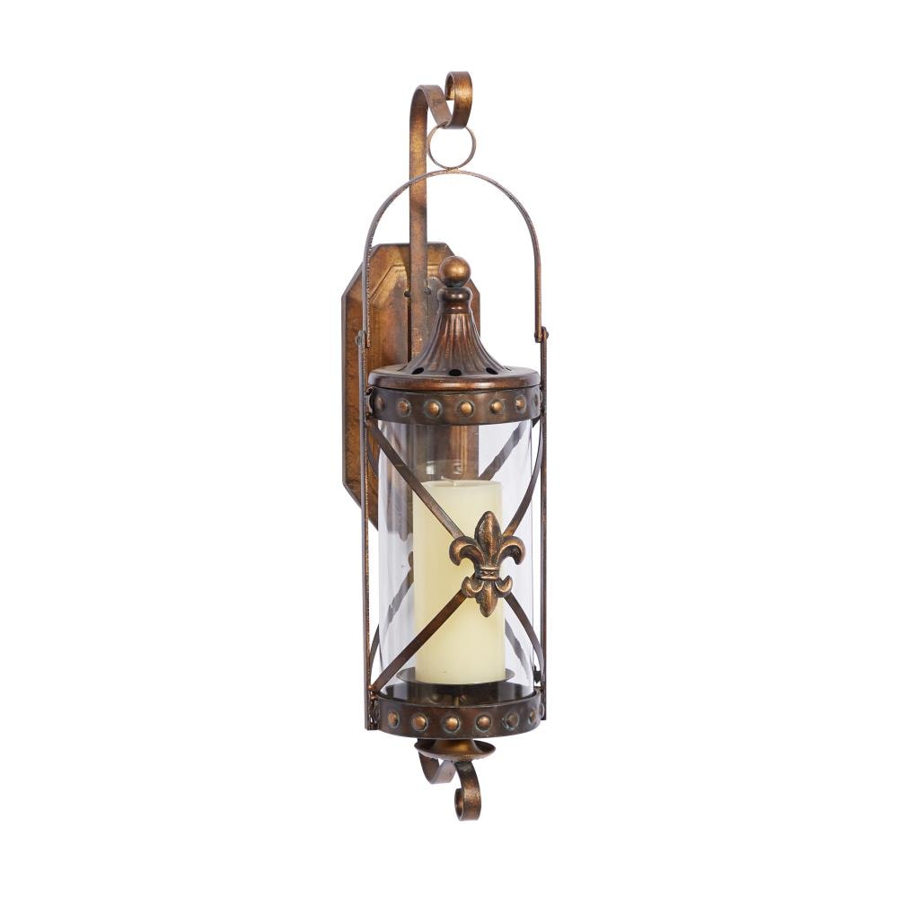 Grayson Lane 68391 1 Candle Glass Sconce Candle Holder