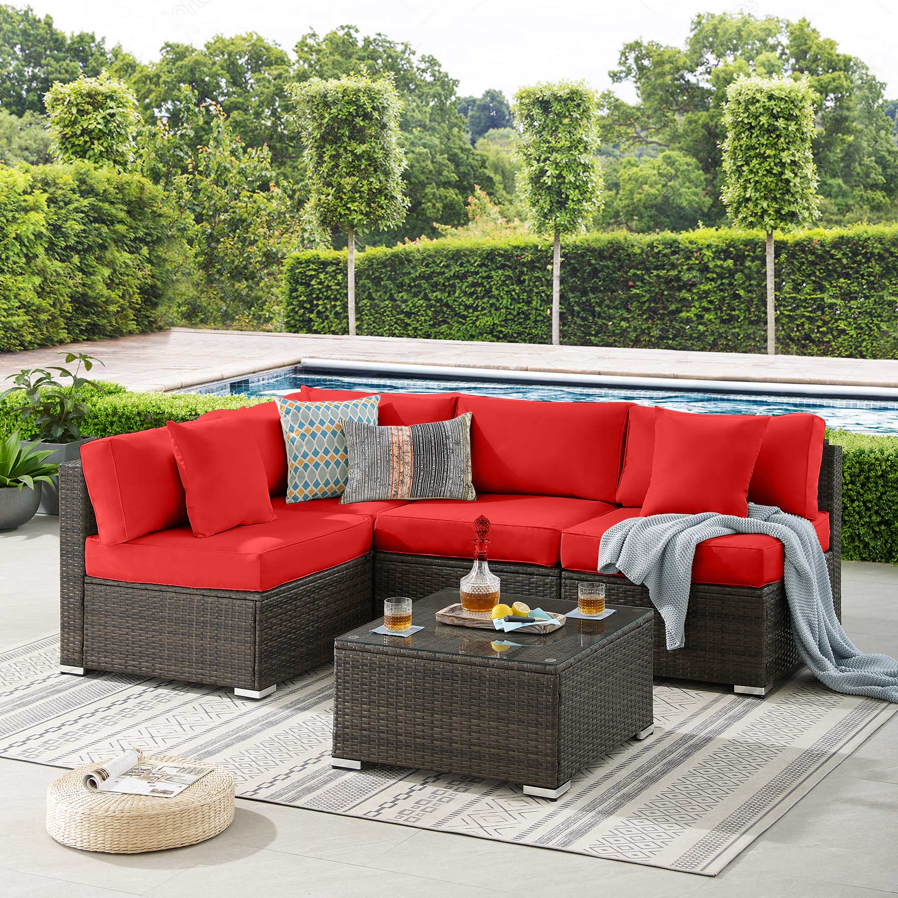 Tribesigns HO005-3BNRD Patio-Sofas-Daybeds - View #4